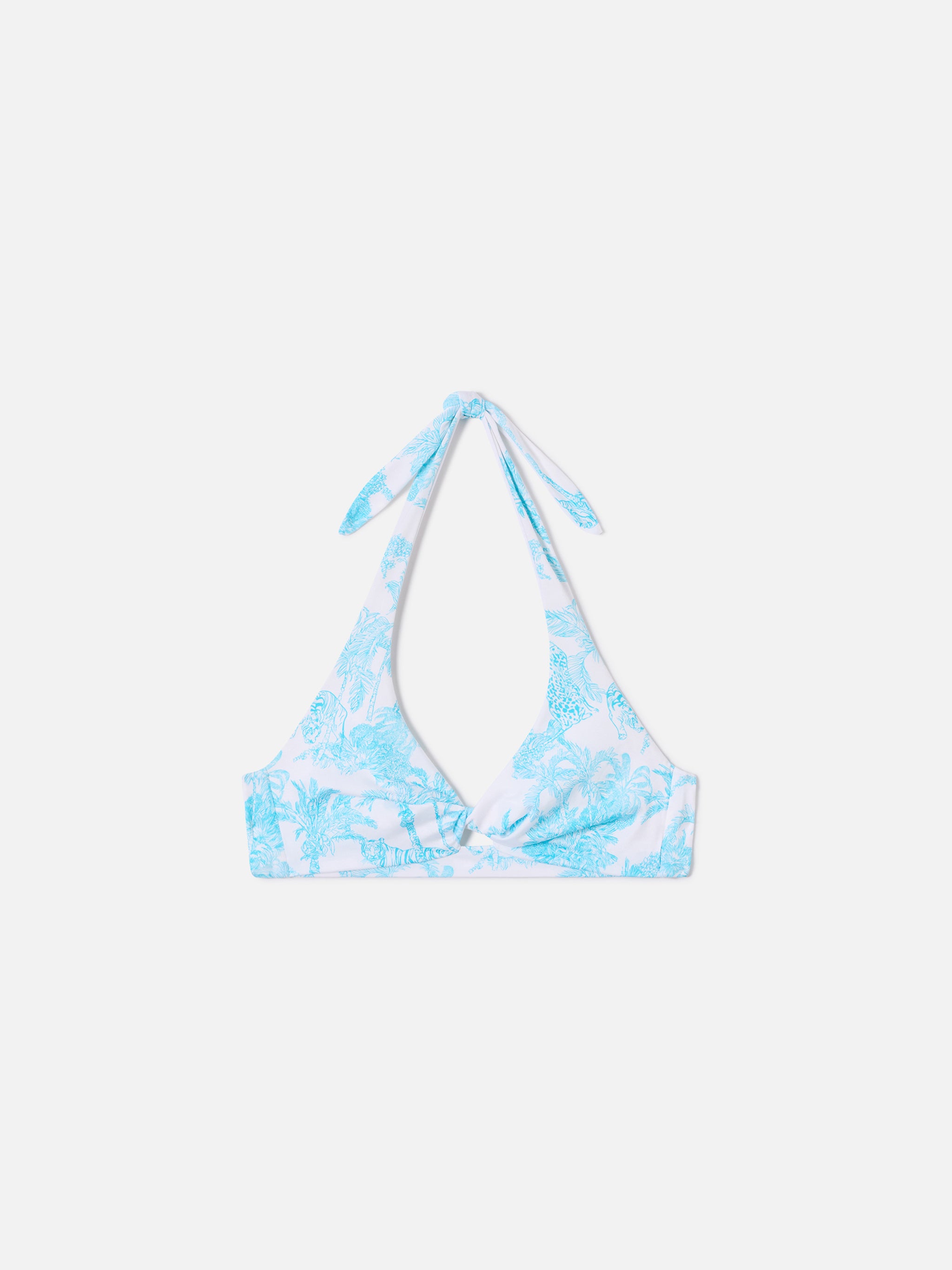 mc2-saint-barth-top-bikini-leda-bralette-azzurro-toile-de-jouy-con-cut-out image 1