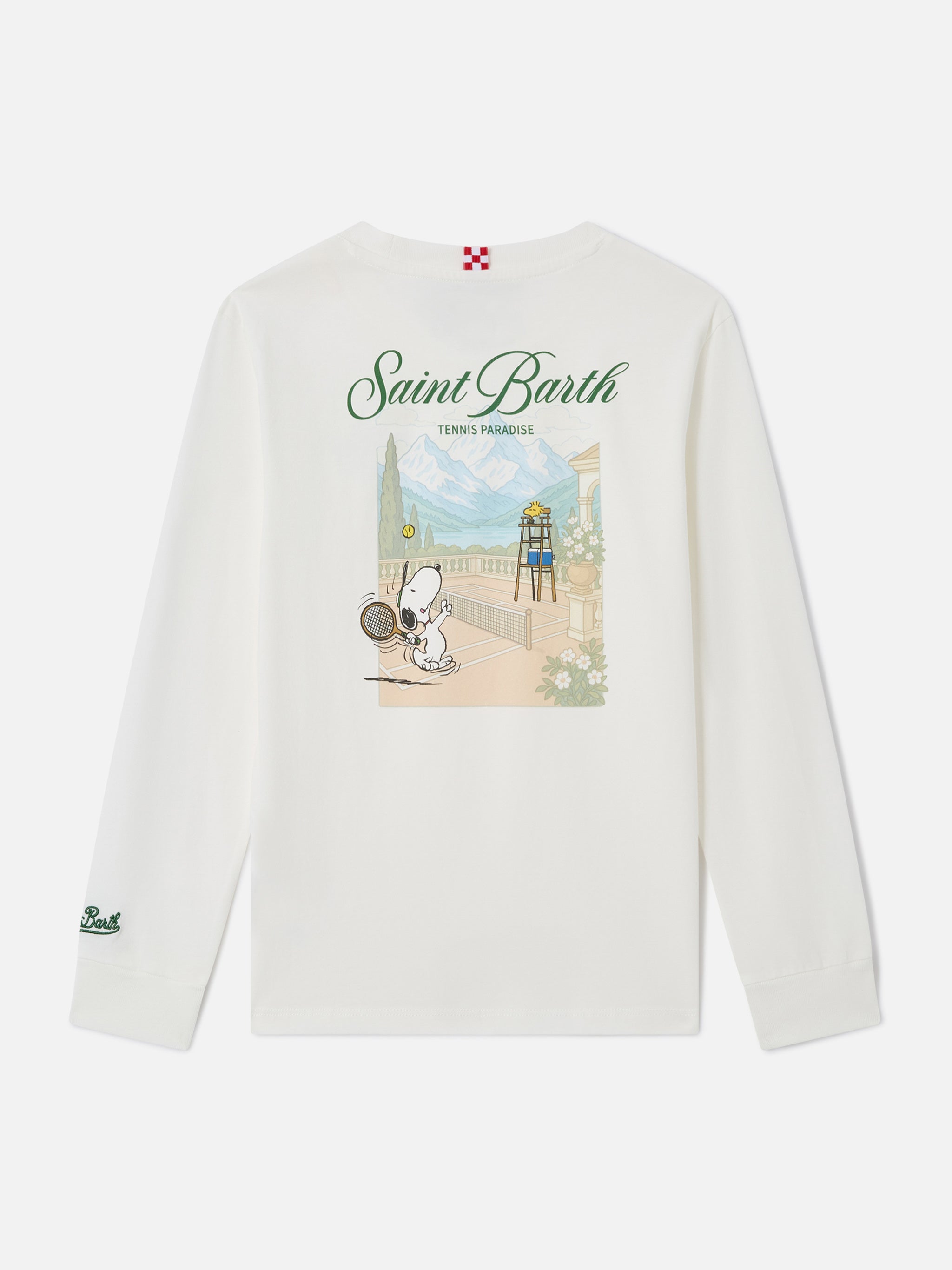 mc2-saint-barth-luton-t-shirt-manica-lunga-bambino-cotone-organico-snoopy-specia image 1