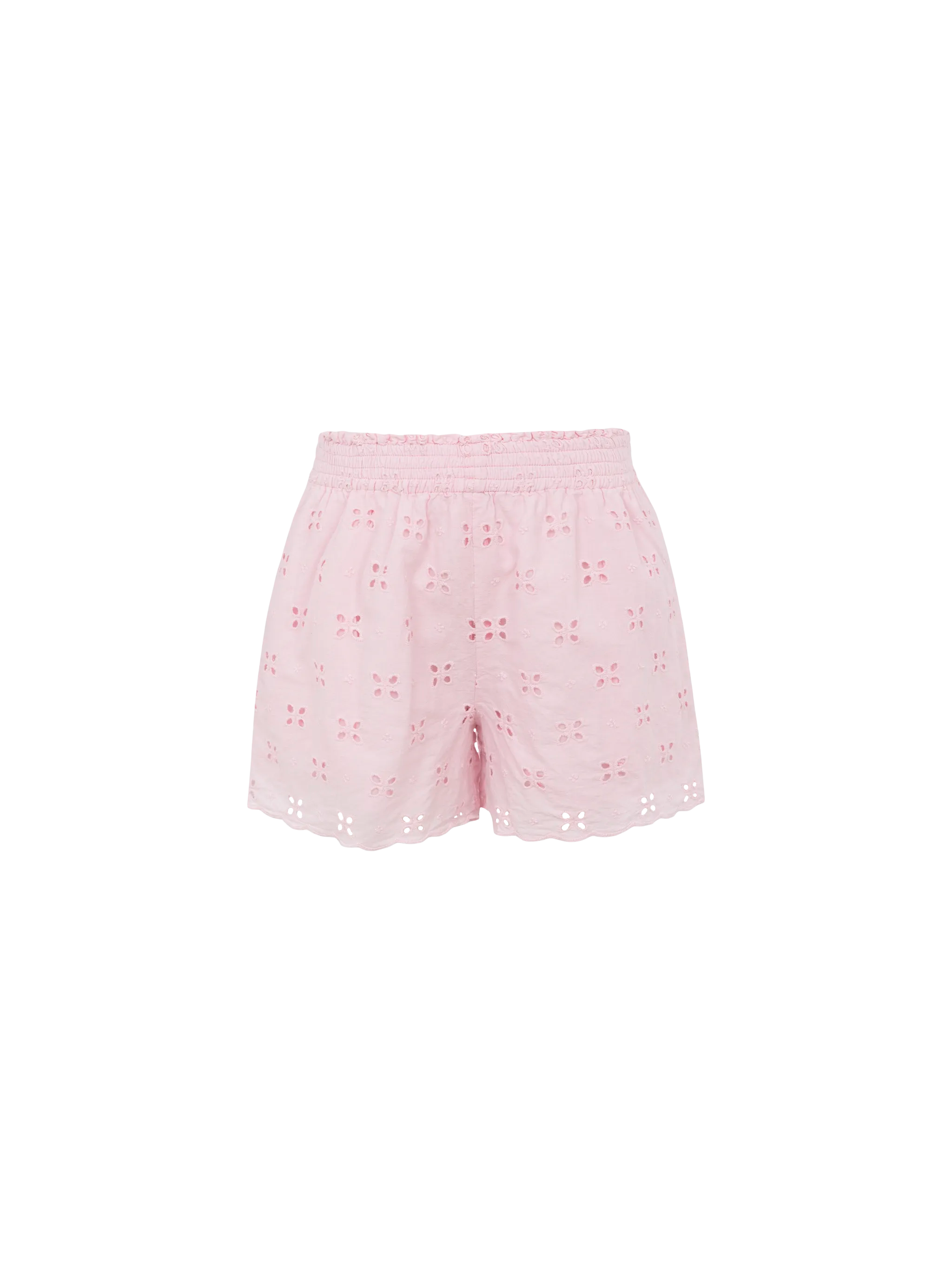 mc2-saint-barth-meave-jr-shorts-bambina-in-pizzo-sangallo-rosa-fragola image 1