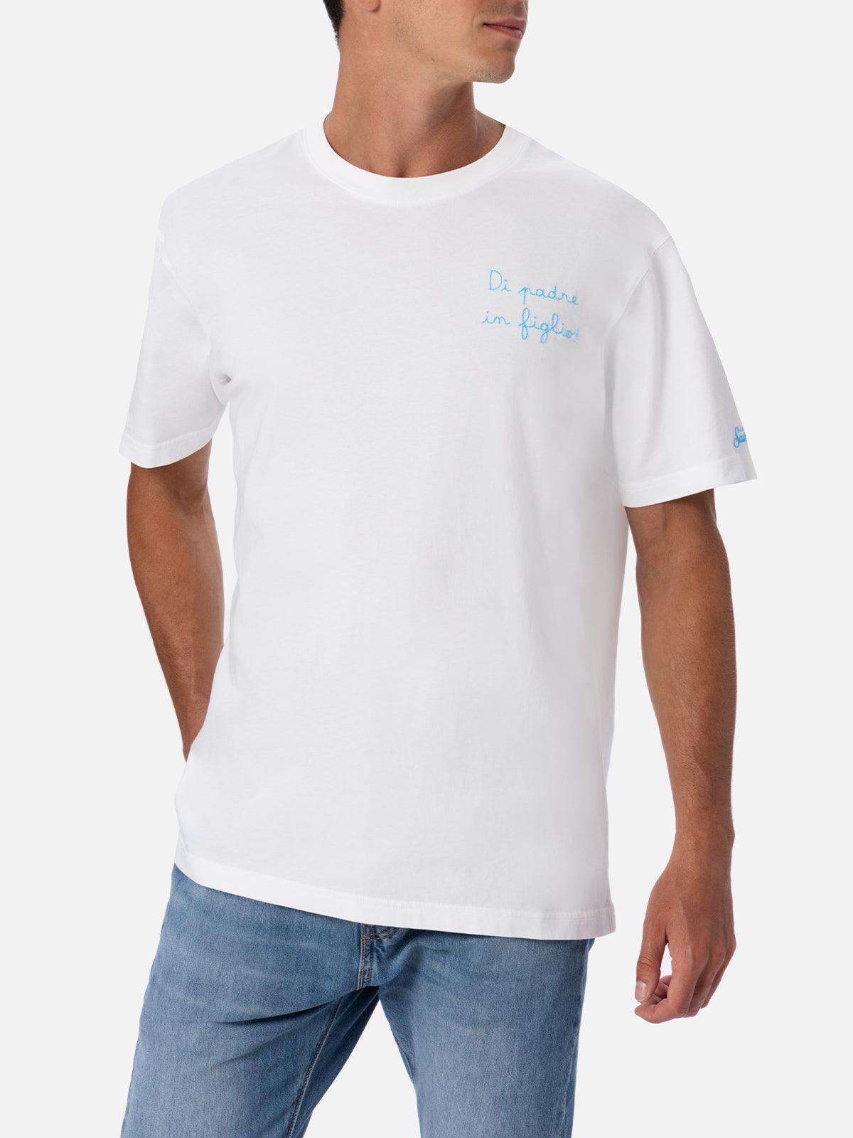 mc2-saint-barth-t-shirt-uomo-di-padre-in-figlio-ss-lazio-special-edition-bianca image 2