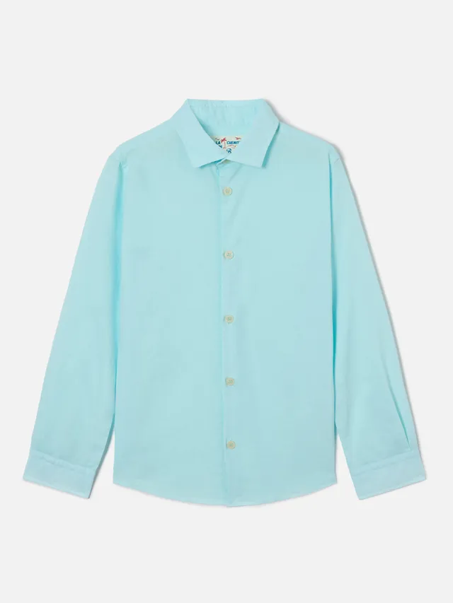 mc2-saint-barth-camicia-bambino-chemise-jr-cotone-voile-verde-acqua image 1