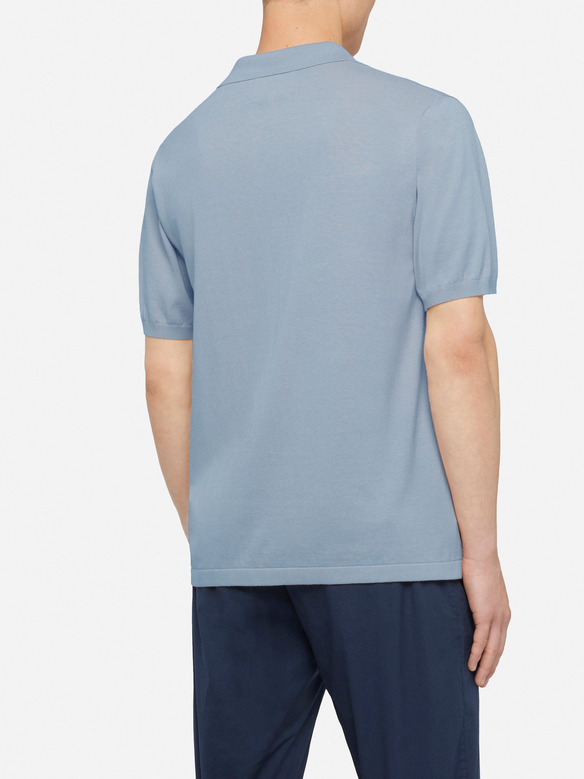 mc2-saint-barth-polo-sloan-uomo-maglia-azzurra-senza-bottoni image 3