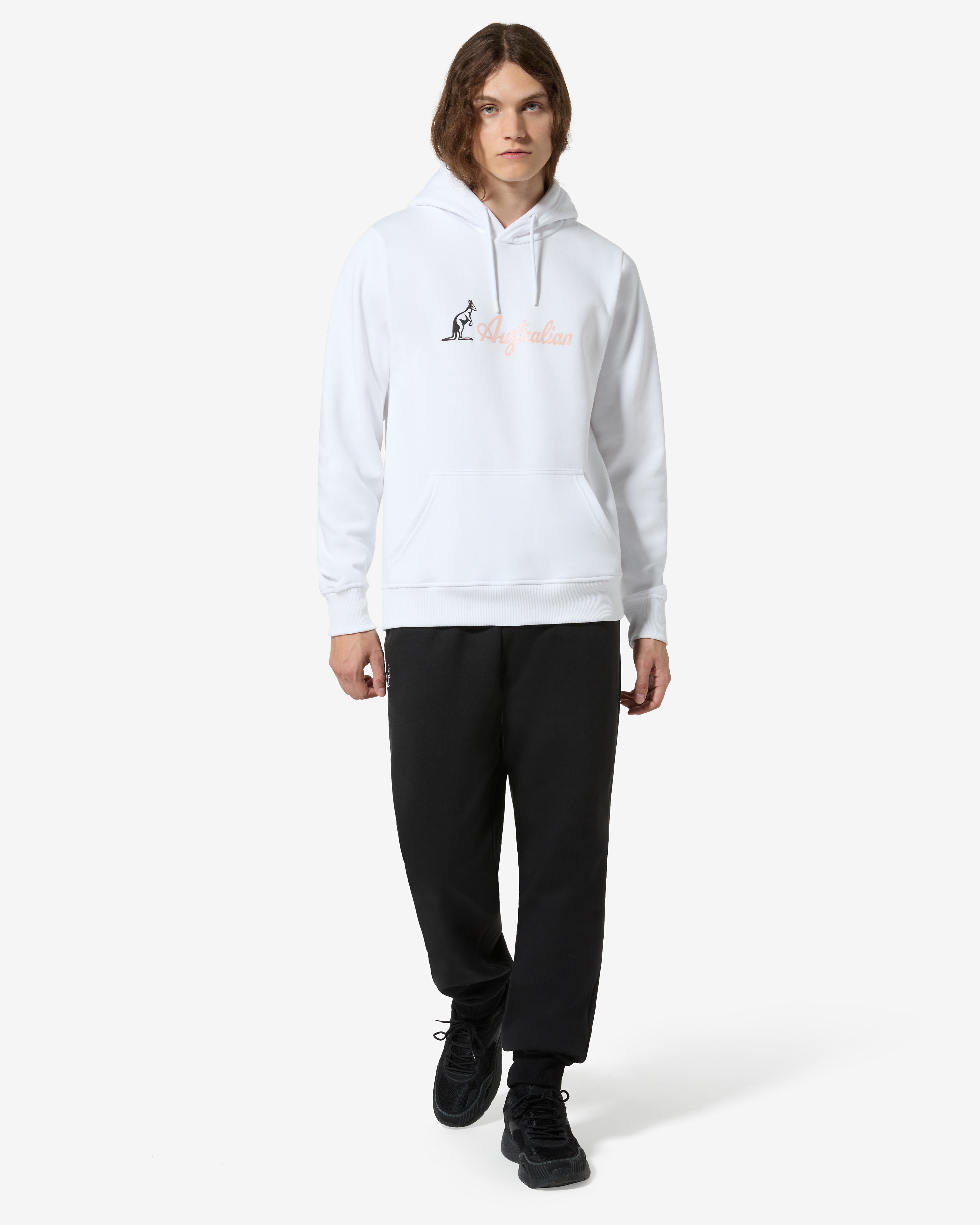 australian-pinkangoo-felpa-con-cappuccio-bianco image 2