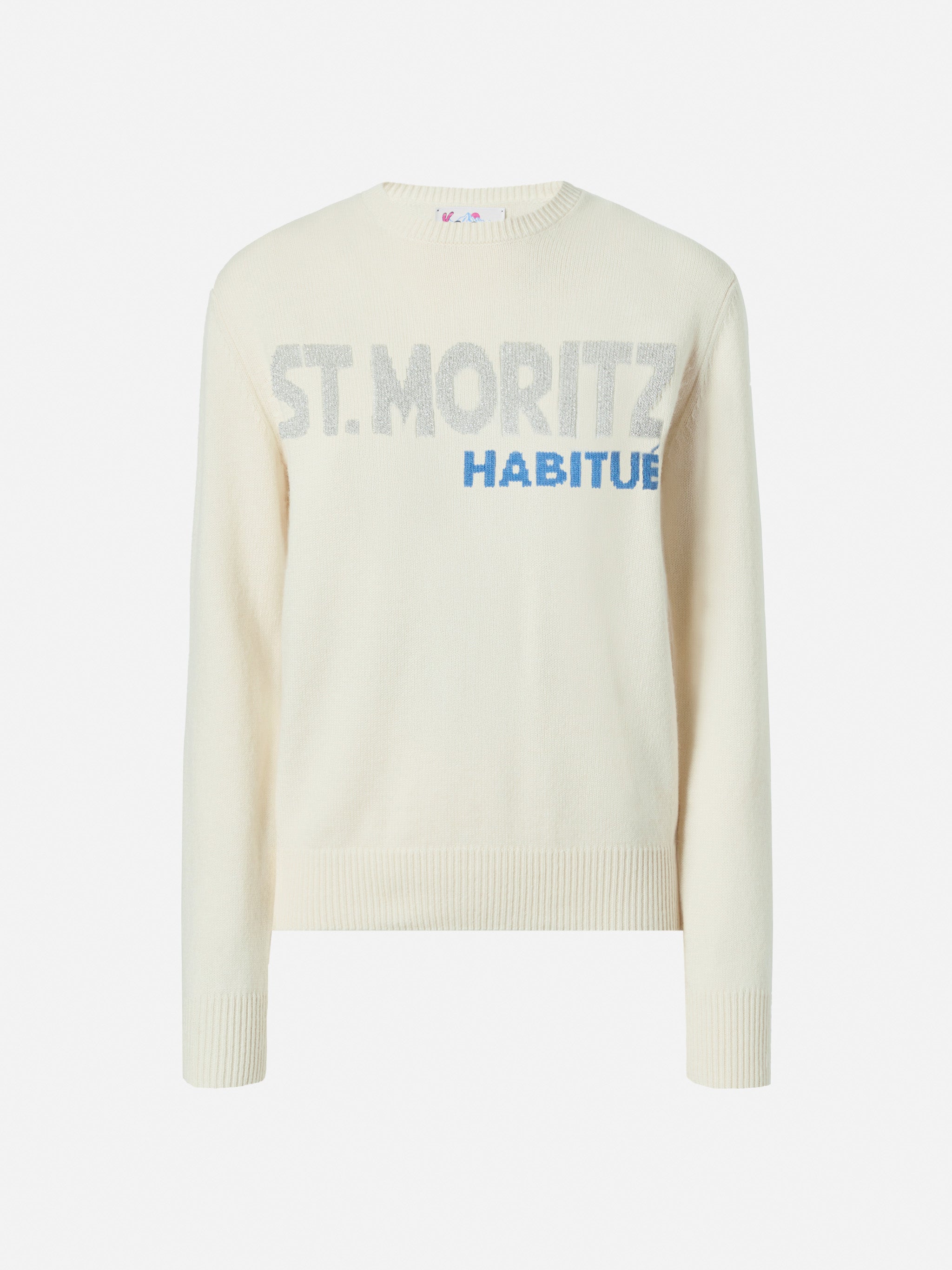 mc2-saint-barth-new-queen-girocollo-donna-in-misto-cashmere-st-moritz-lurex image 5