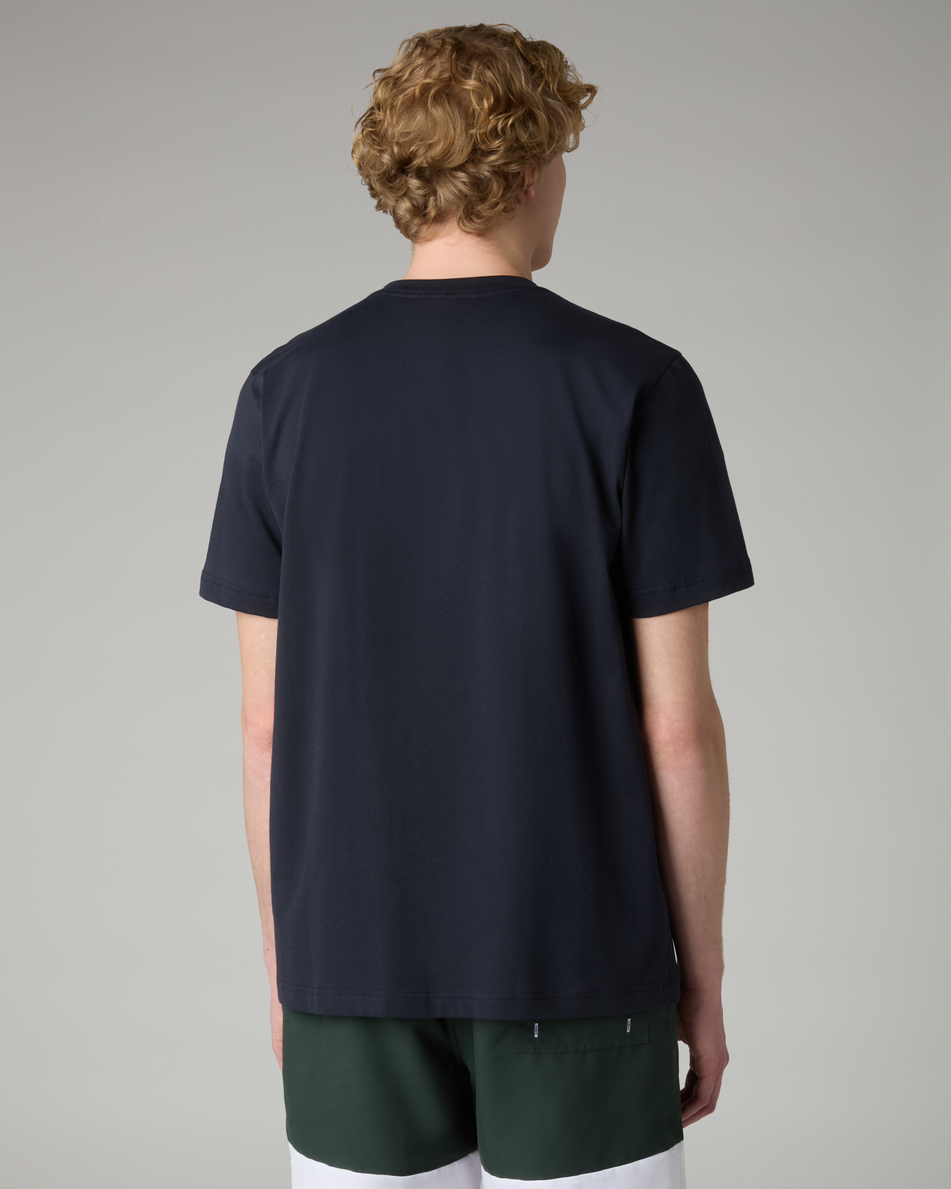 australian-big-logo-t-shirt-maglia-cotone-blu-navy-regular-fit image 3