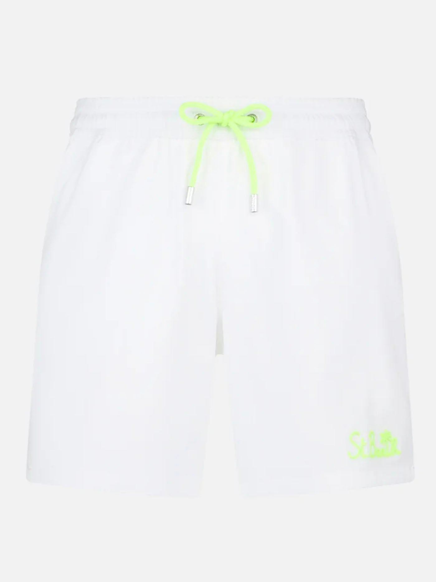 mc2-saint-barth-costume-mare-comfort-uomo-bianco-con-logo-a-contrasto image 1