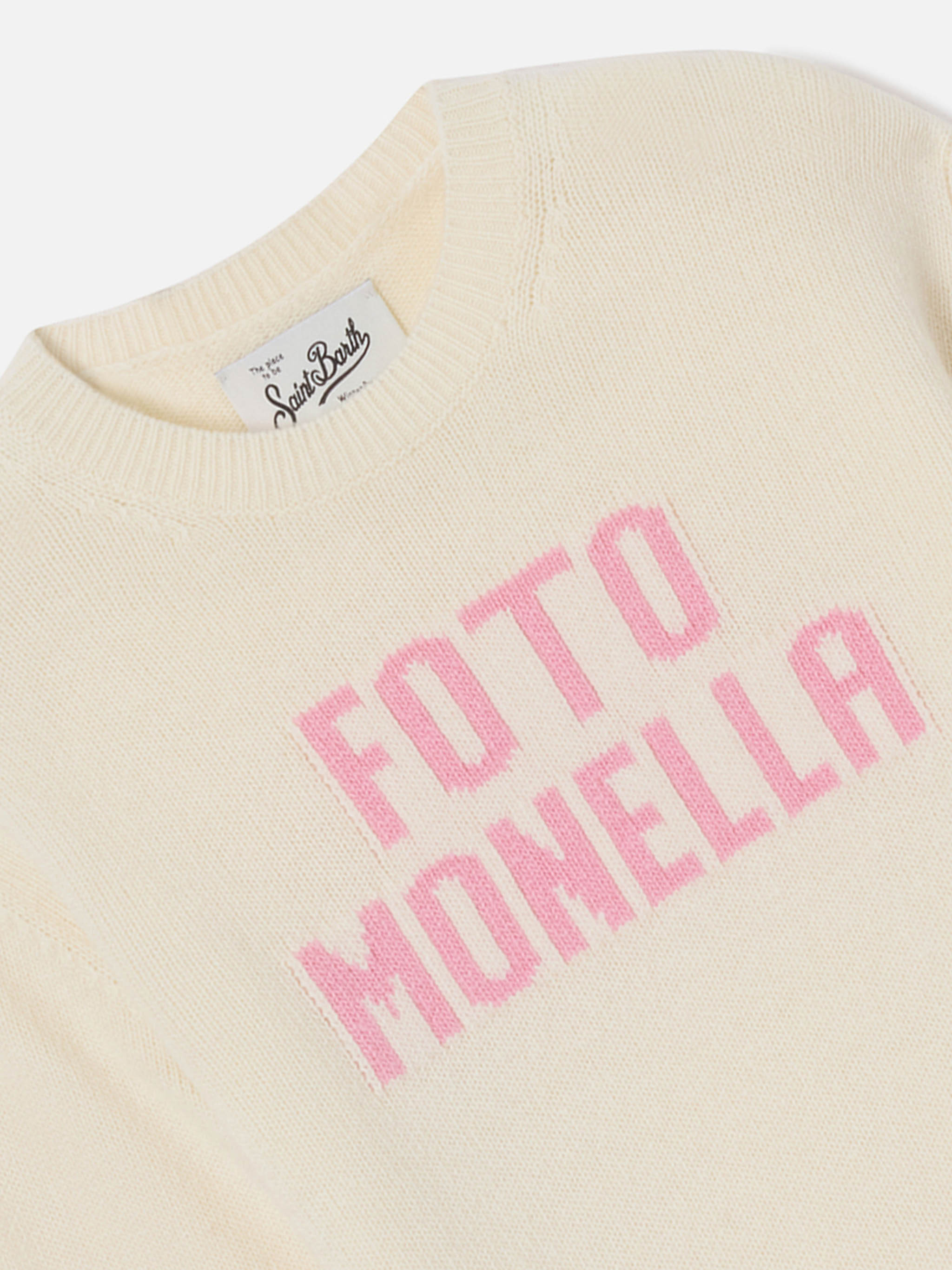 mc2-saint-barth-princess-maglia-girocollo-bambina-panna-foto-monella image 2
