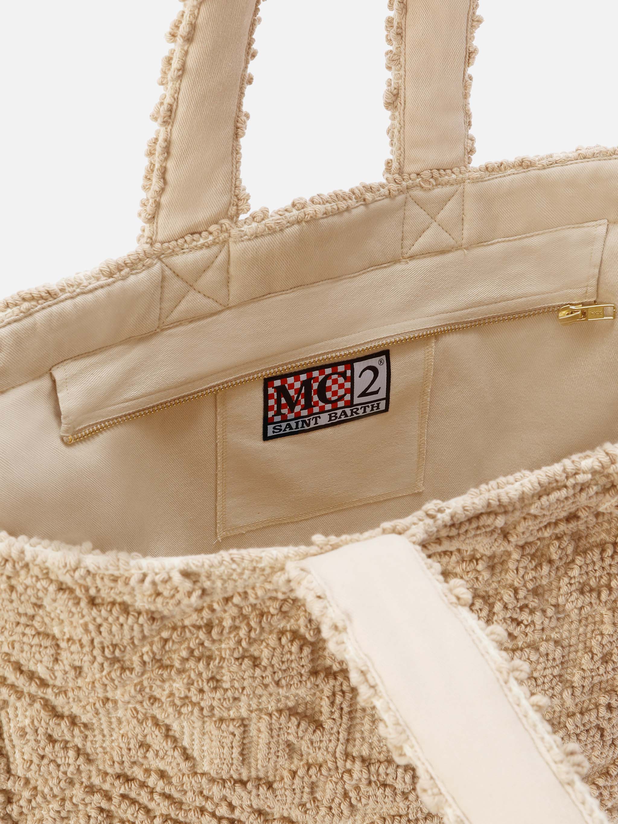 mc2-saint-barth-borsa-tufting-tufb0001-in-cotone-beige-e-avorio image 4