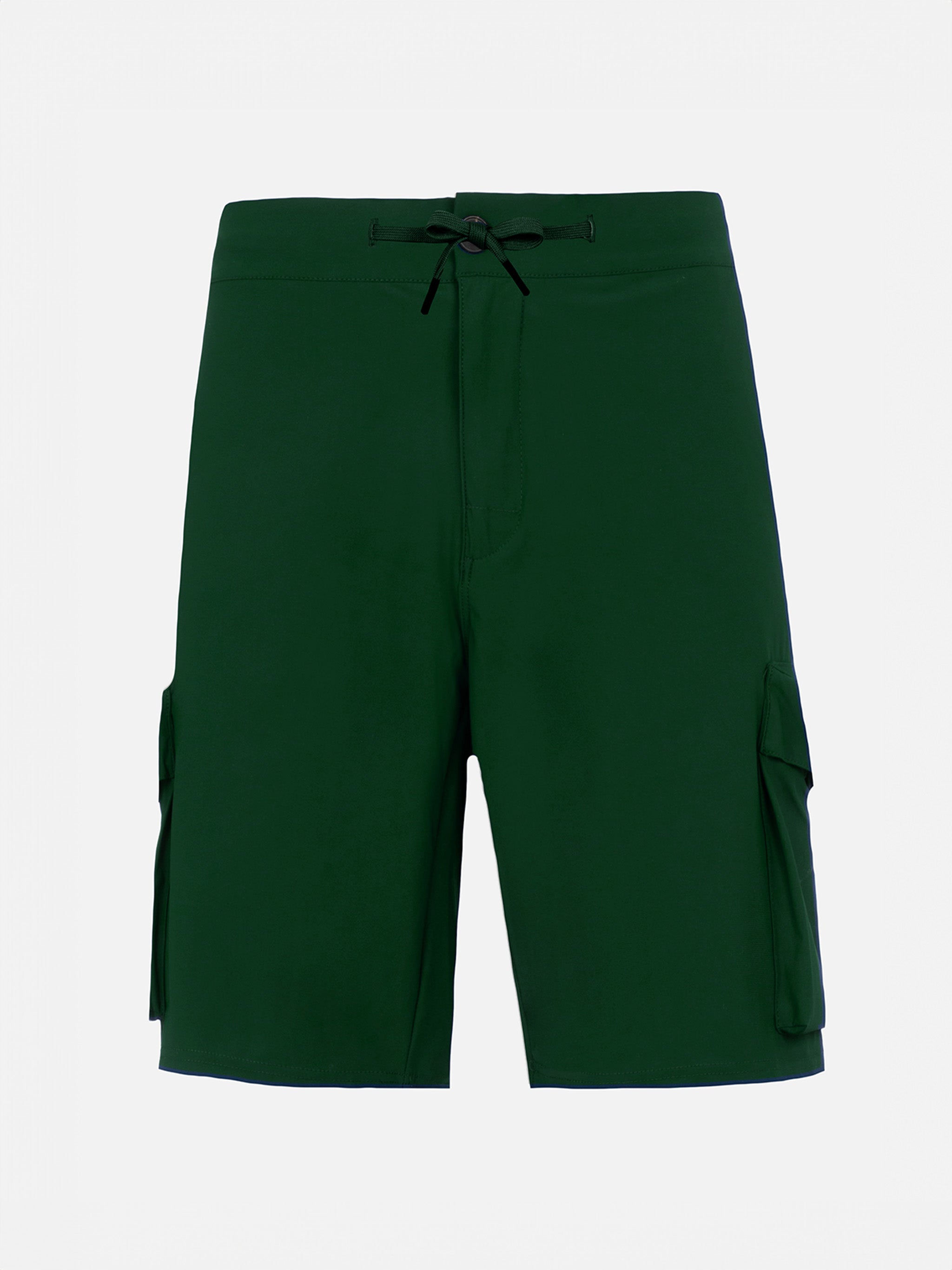 mc2-saint-barth-bermuda-uomo-deck-in-tessuto-tecnico-verde-militare image 1