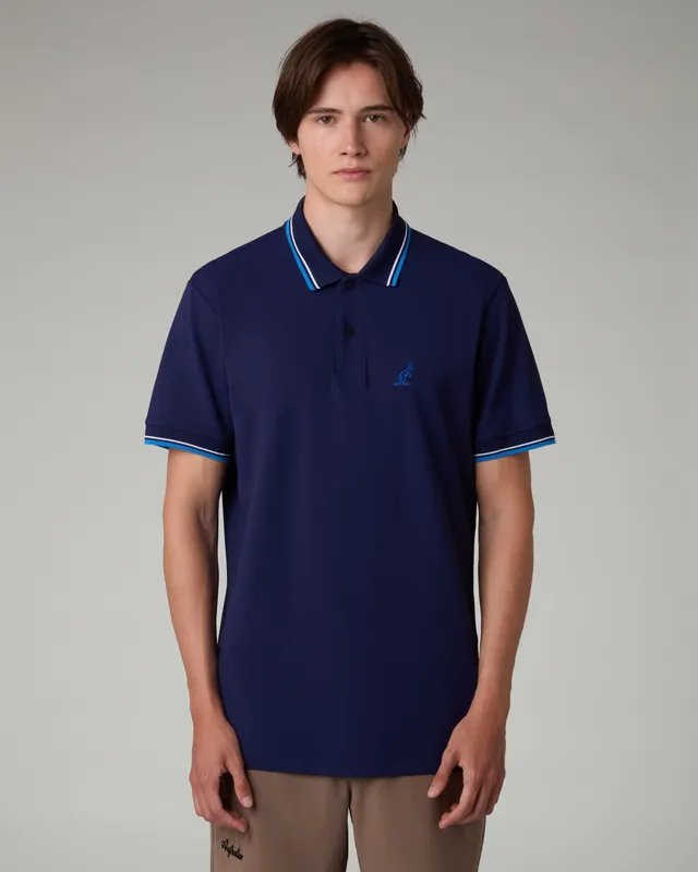 australian-2-stripes-league-polo-in-piquet-tecnico-uomo image 1