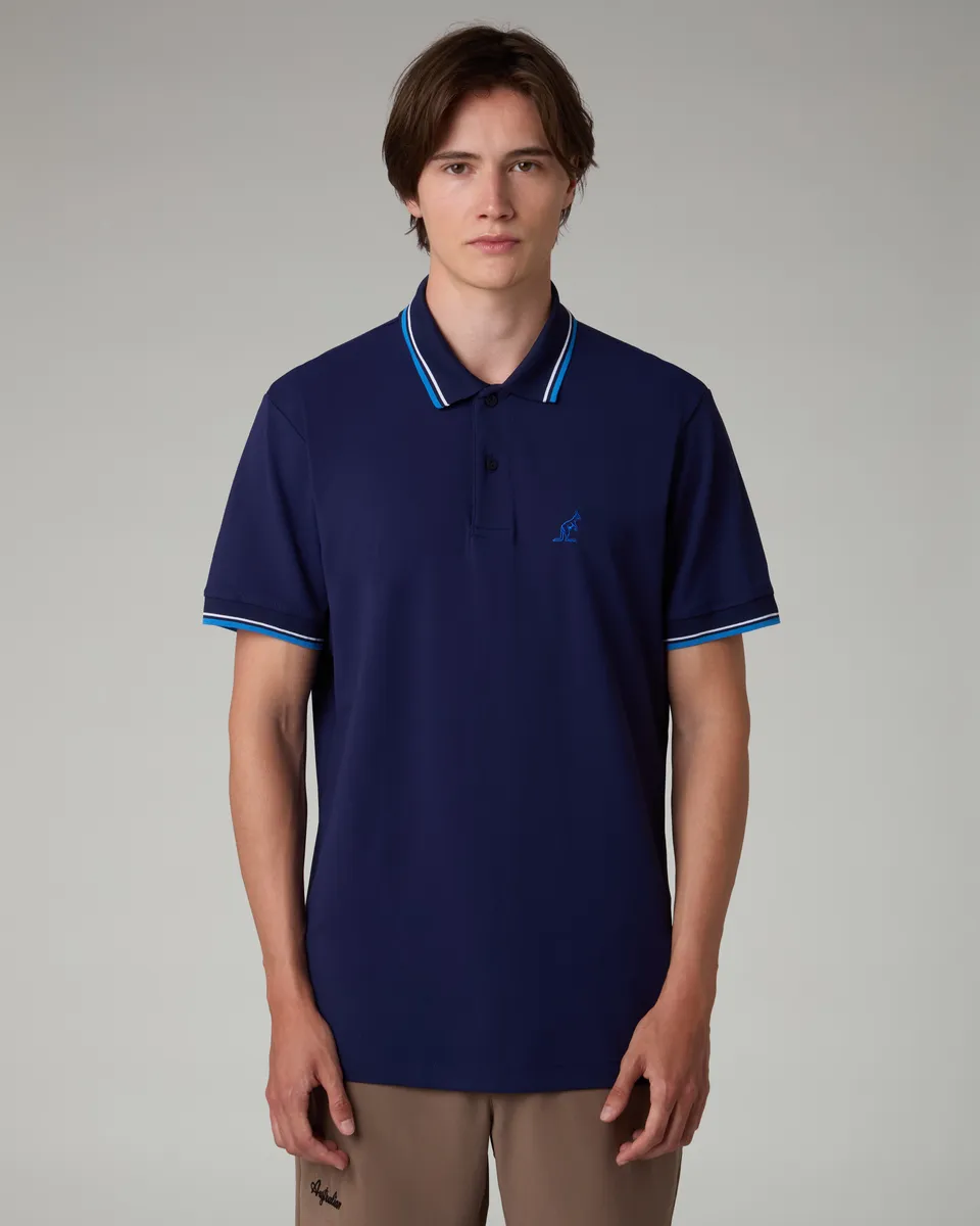 australian-2-stripes-league-polo-in-piquet-tecnico-uomo image 1