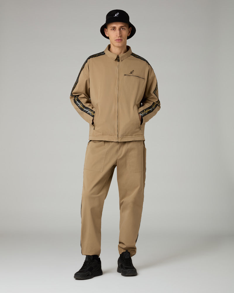 australian-tape-giacca-in-cotton-twill-caramello-con-banda-lux image 3
