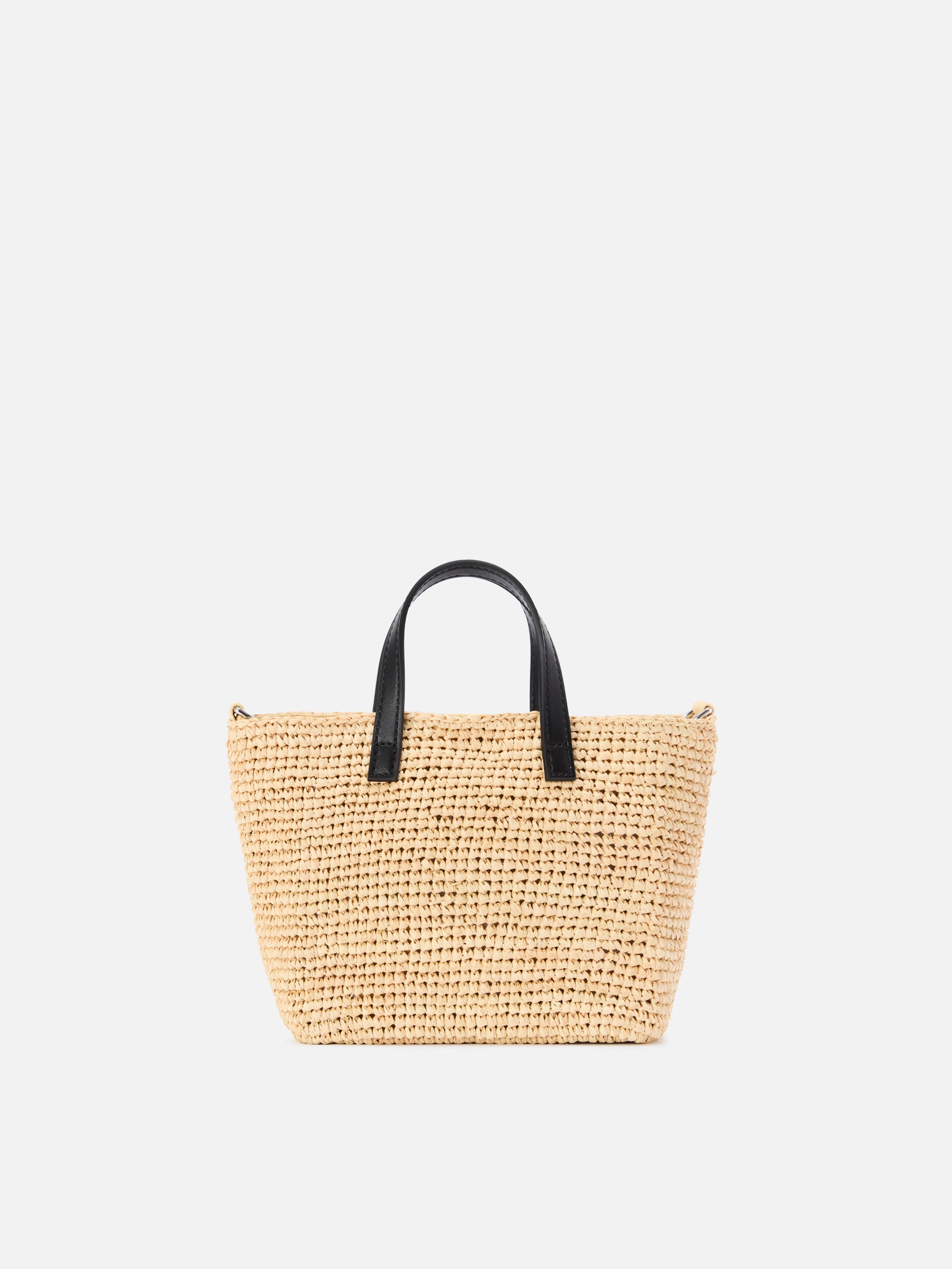mc2-saint-barth-borsa-city-mini-raffia-naturale-nero-logo-ricamato image 3