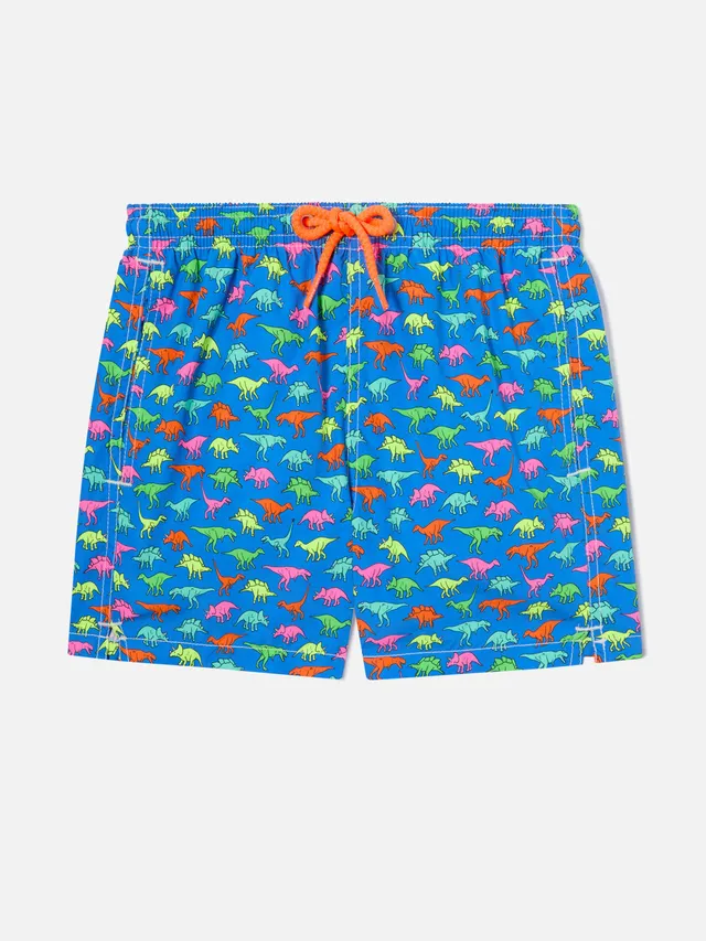 mc2-saint-barth-boxer-mare-bimbo-dinosauri-multicolore-su-blu image 1