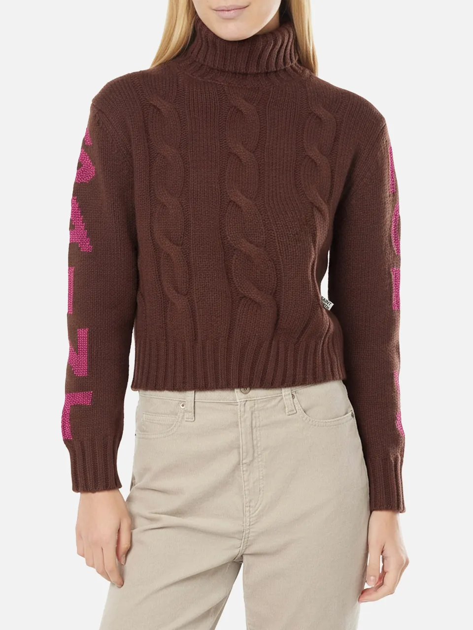 mc2-saint-barth-adler-maglione-collo-alto-con-jacquard-saint-moritz-in-lurex image 1