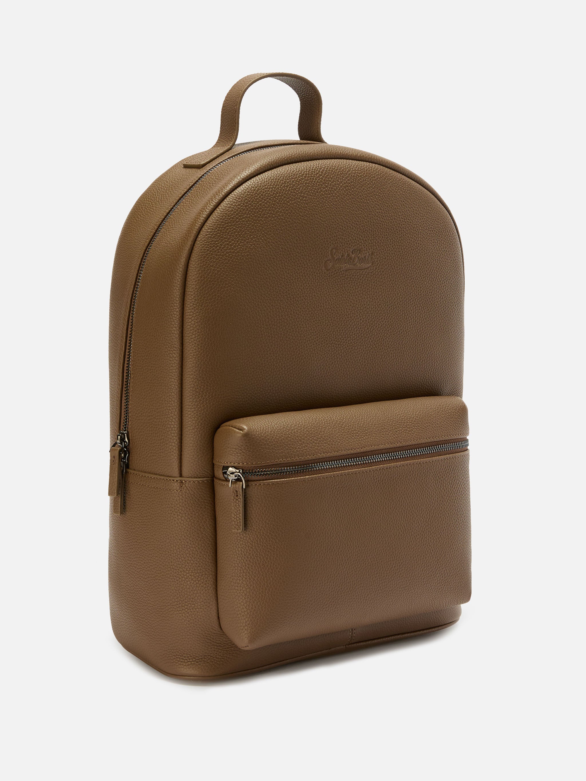 mc2-saint-barth-backpack-zaino-in-pelle-marrone-45x32x15-cm image 3