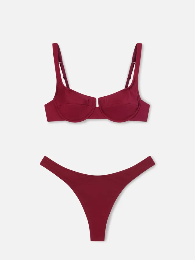 mc2-saint-barth-amira-naomi-bikini-balconette-bordeaux-slip-brasiliano image 1