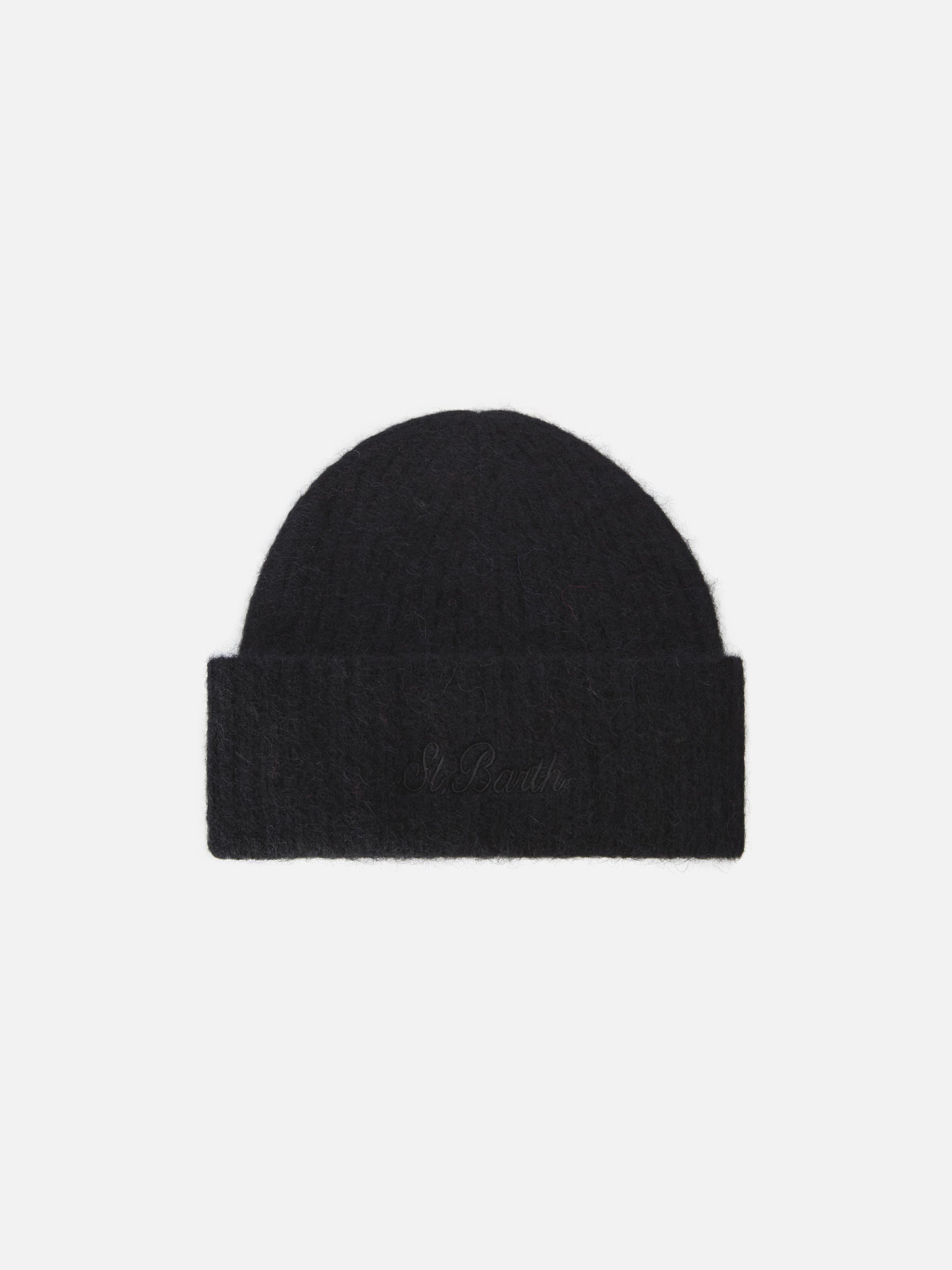 mc2-saint-barth-wengen-berretto-uomo-nero-alpaca-stretch image 1