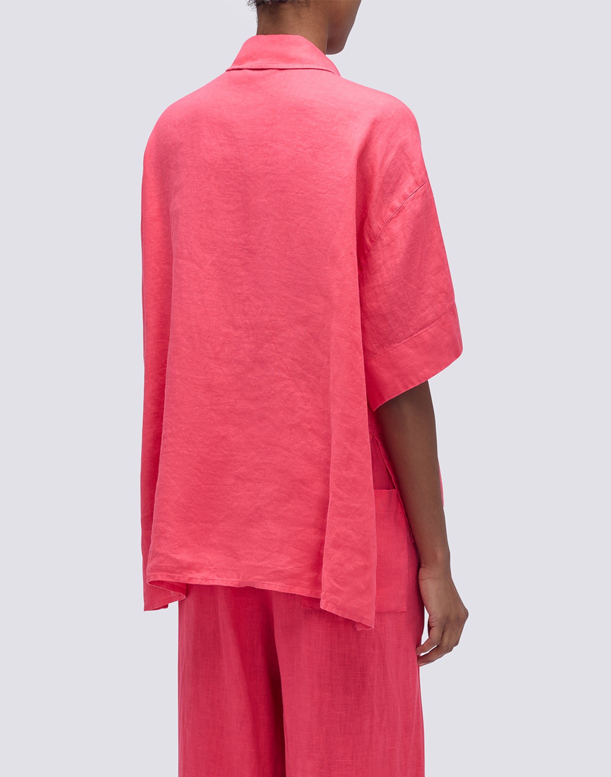 sundek-camicia-donna-in-lino-tinto-capo-relaxed image 3