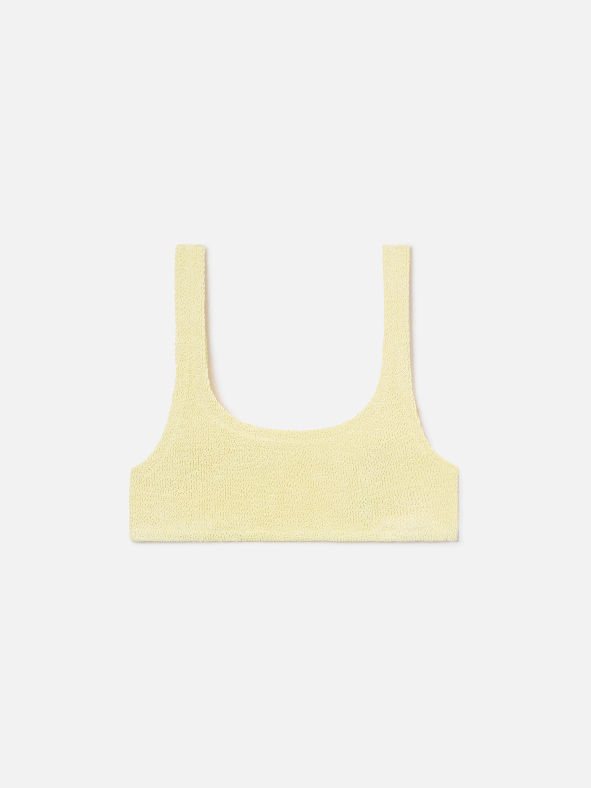 mc2-saint-barth-naima-top-bikini-bralette-crinkle-giallo image 1
