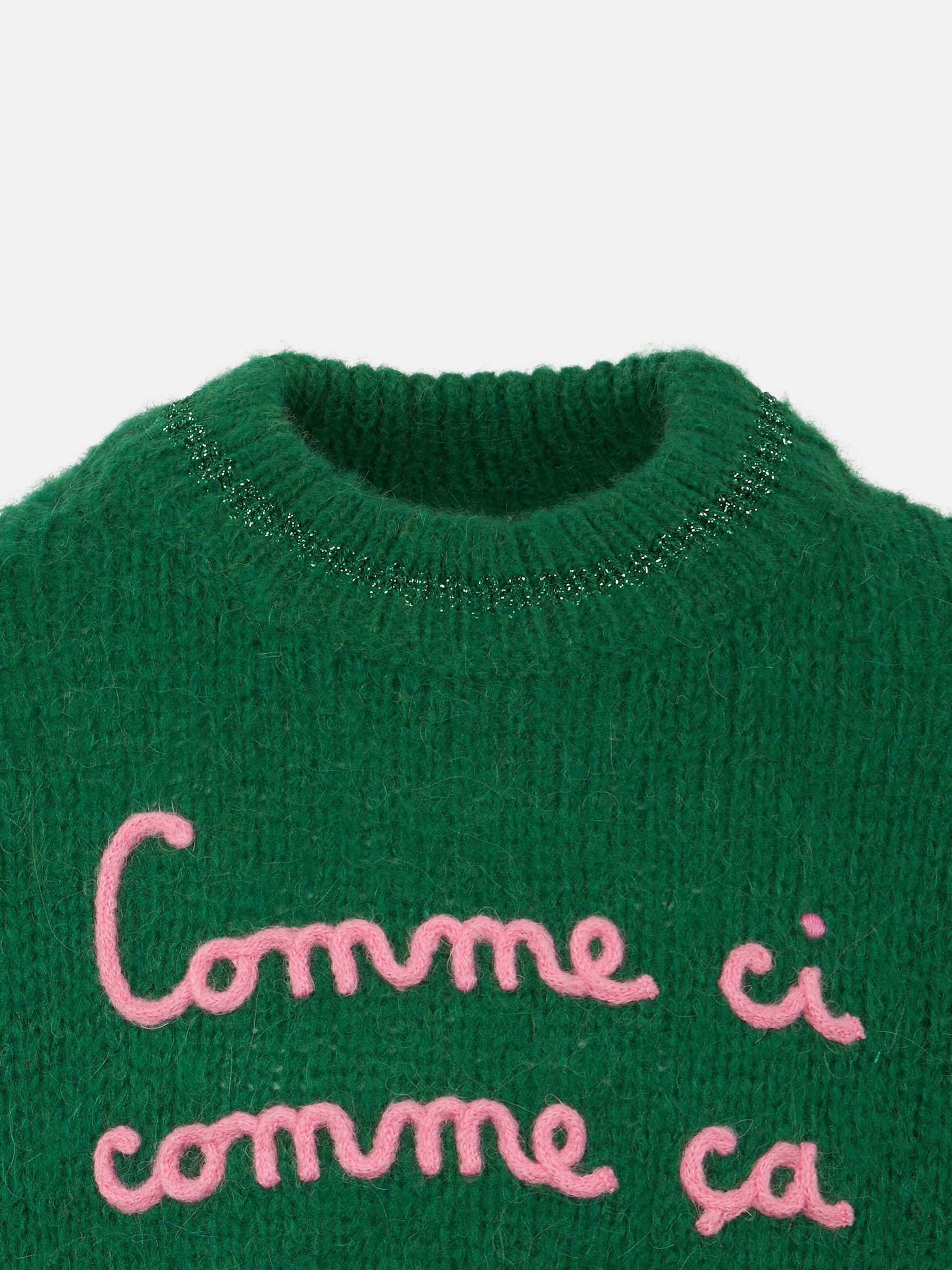 mc2-saint-barth-maglione-boxy-bimba-comme-ci-comme-a-verde image 3