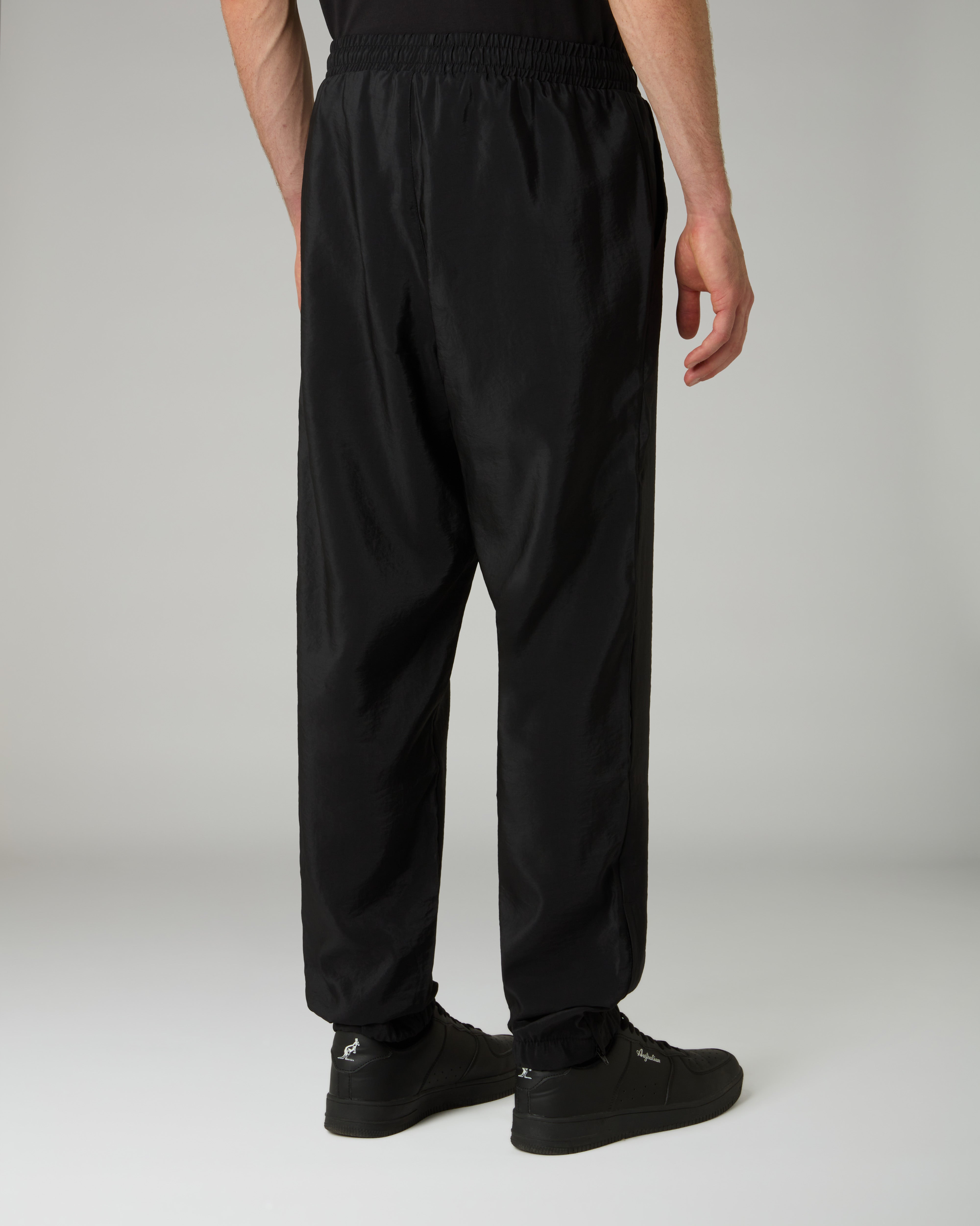 australian-goran-bumper-track-pant-pantalone-antibes-nero-foderato-mesh image 4