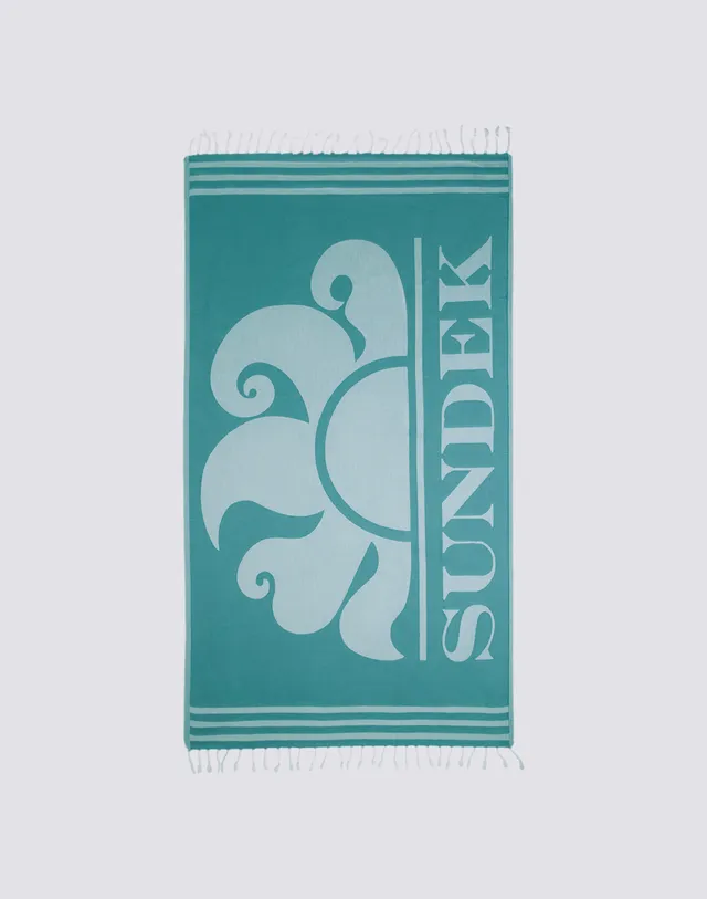 sundek-telo-mare-fouta-jacquard-100x170-cm-con-maxi-logo-e-frange image 1