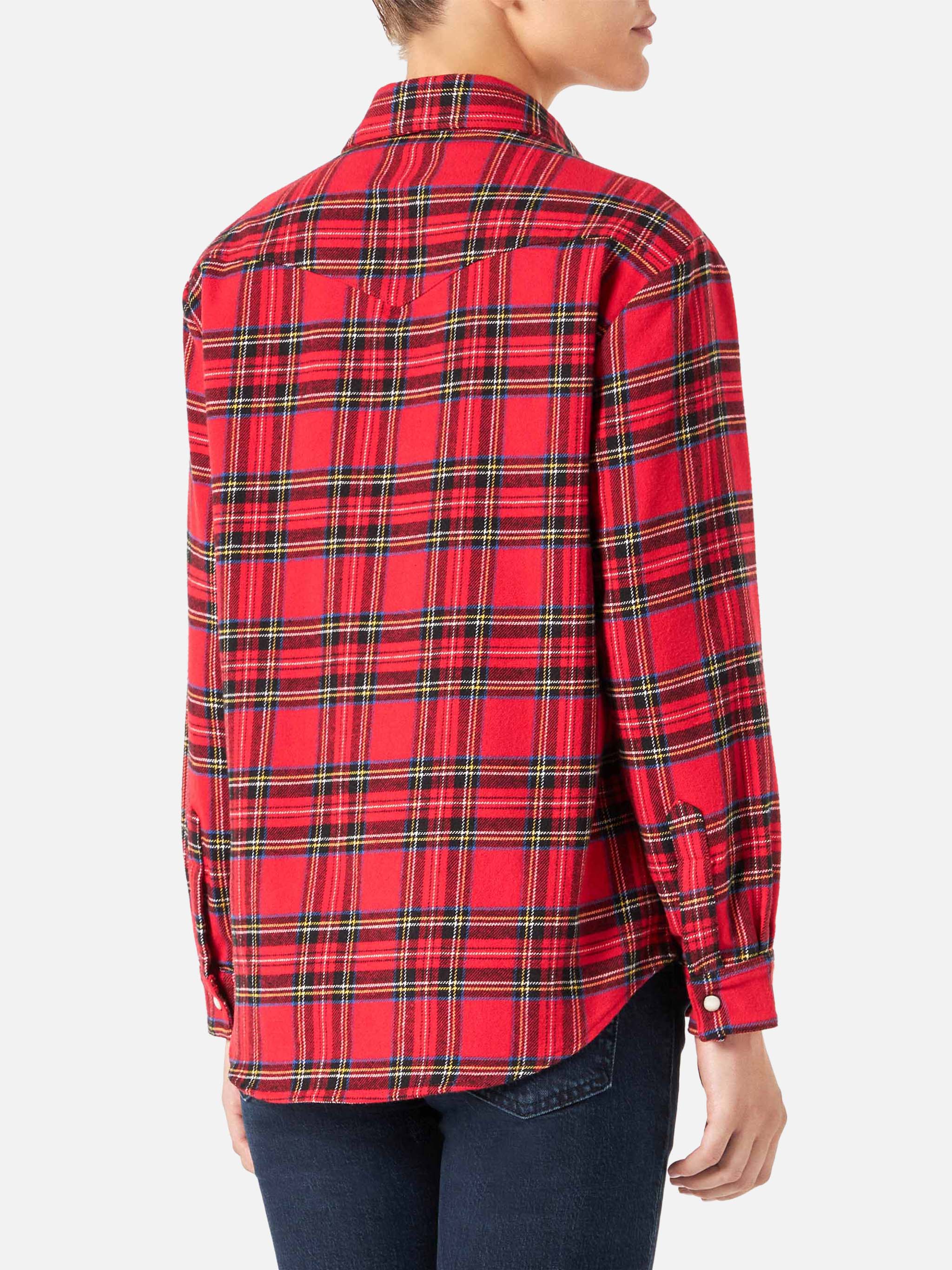 mc2-saint-barth-camicia-seattle-in-flanella-fantasia-tartan-rossa image 2