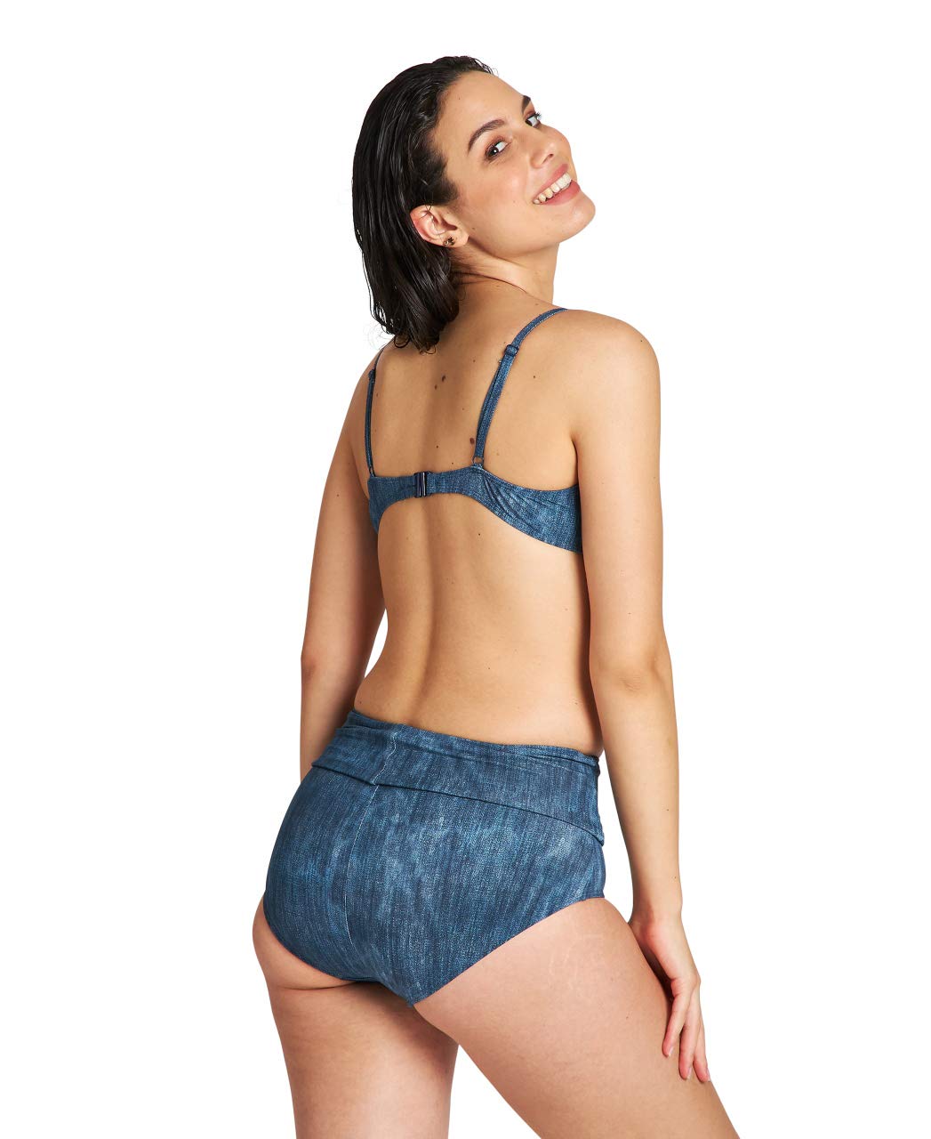 arena-cleopatra-bikini-donna-due-pezzi-coppa-b-effetto-denim image 2