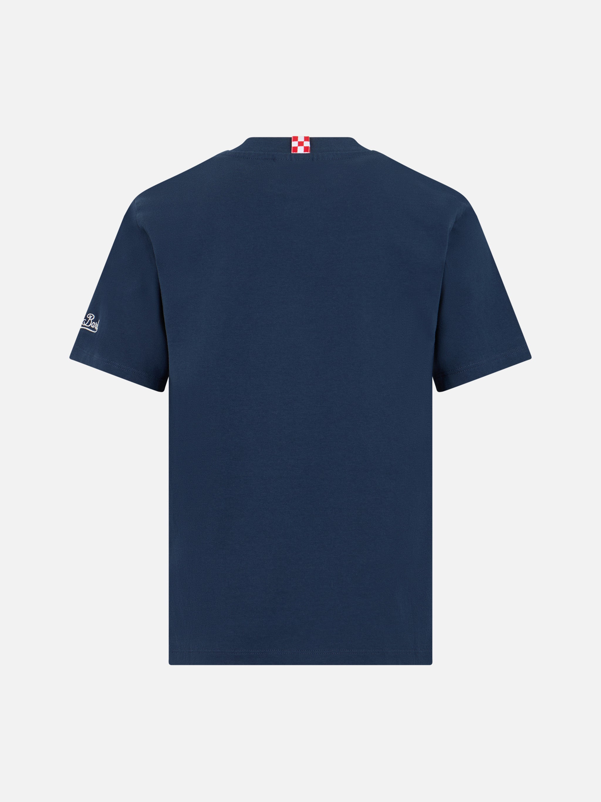mc2-saint-barth-t-shirt-bambino-boy-in-cotone-blu-king-of-st-barth-patch-spugna image 3
