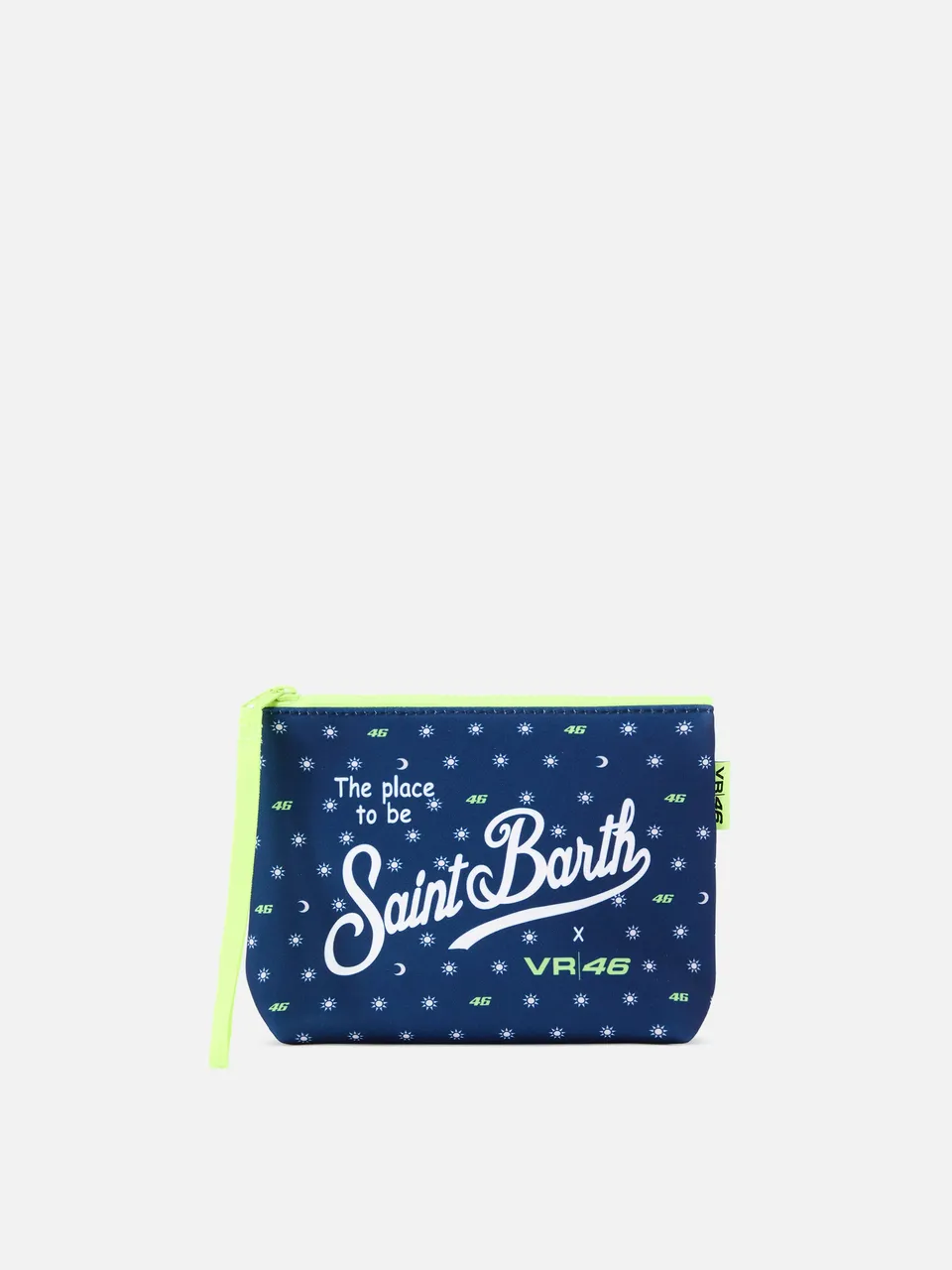 mc2-saint-barth-pochette-aline-in-tessuto-scuba-blu-navy-con-stampa-vr46-limited image 1