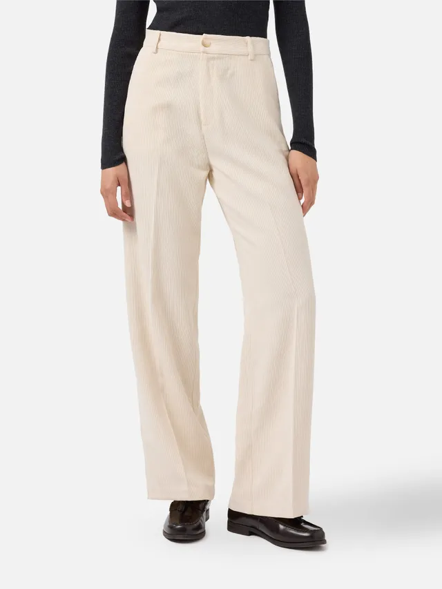 mc2-saint-barth-pantaloni-rebella-a-gamba-ampia-in-corduroy-bianco-crema image 1