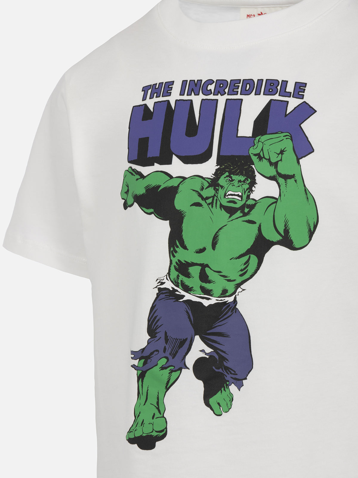 mc2-saint-barth-t-shirt-bambino-hulk-marvel-bianca-edizione-speciale image 2