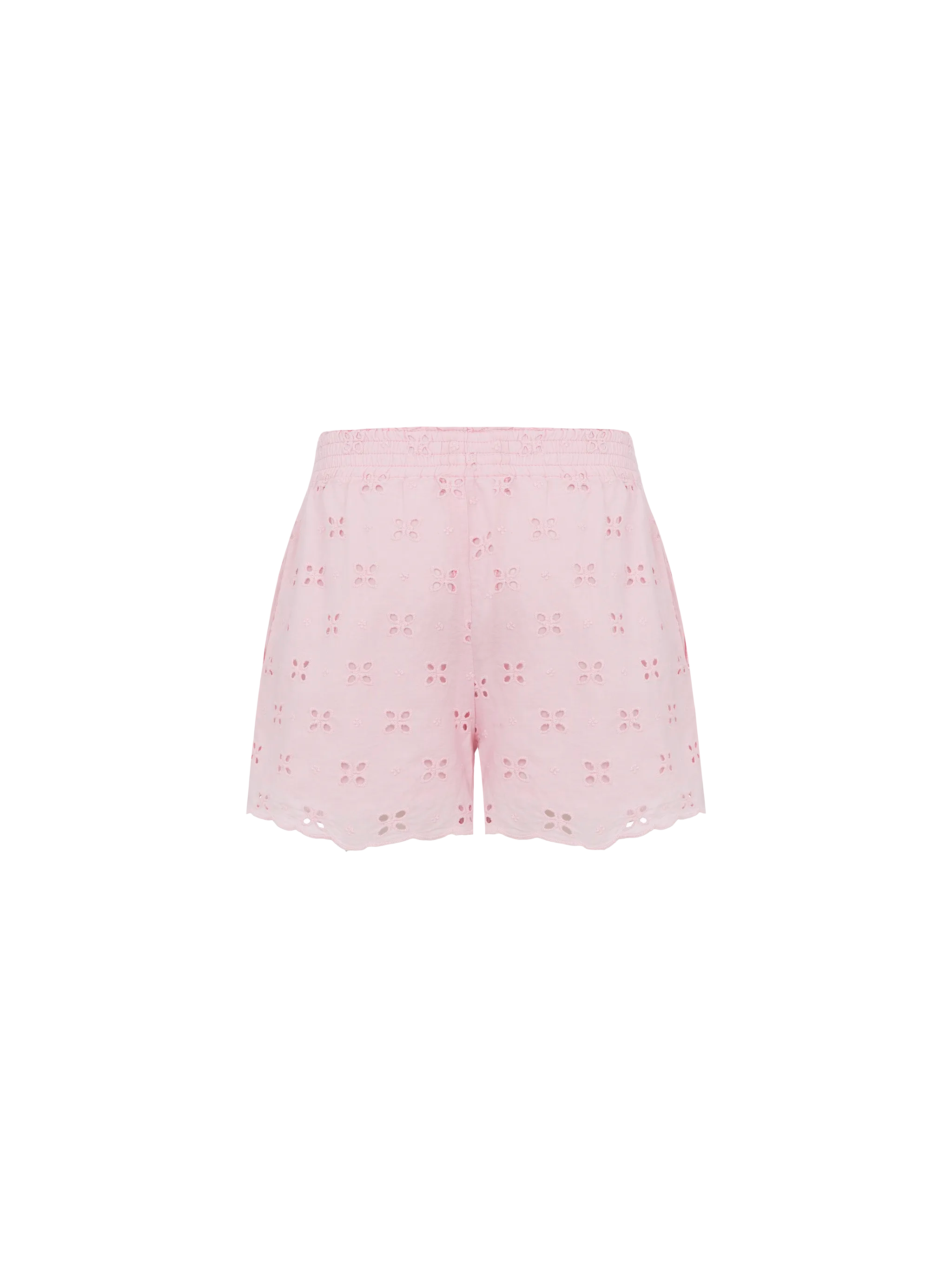 mc2-saint-barth-meave-jr-shorts-bambina-in-pizzo-sangallo-rosa-fragola image 2