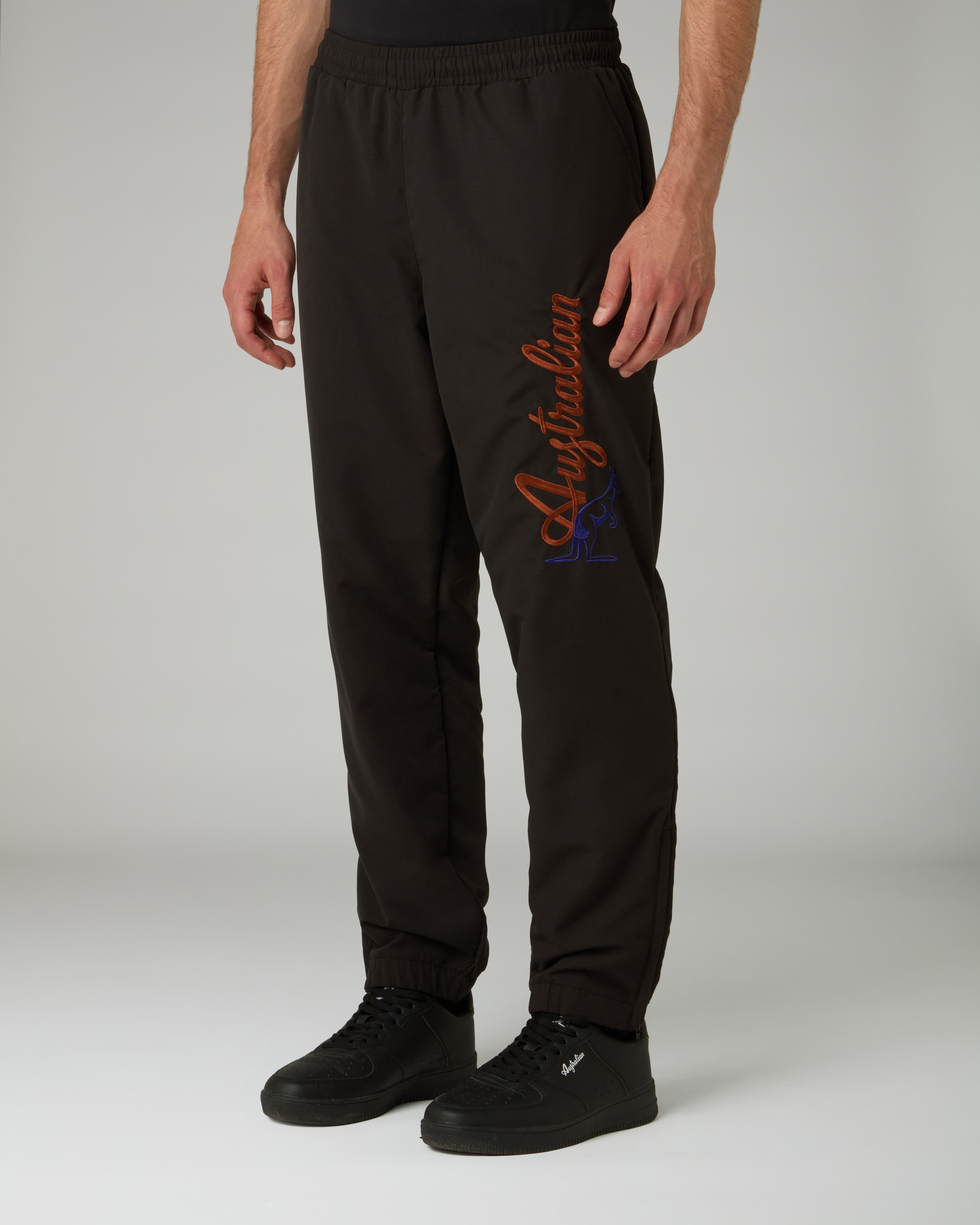 australian-rust-bumper-track-pant-nero-pantalone-tuta-microtouch image 1