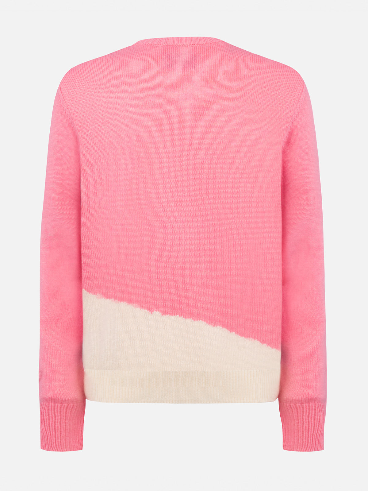 mc2-saint-barth-maglia-new-queen-donna-in-misto-cashmere-jacquard-postcard-rosa image 5