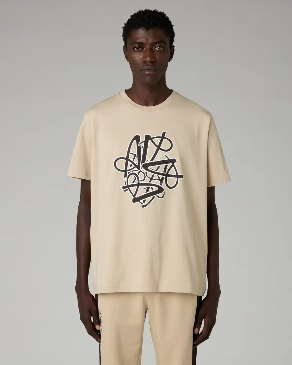 australian-spin-t-shirt-t-shirt-cotone-sabbia-regular-fit image 1