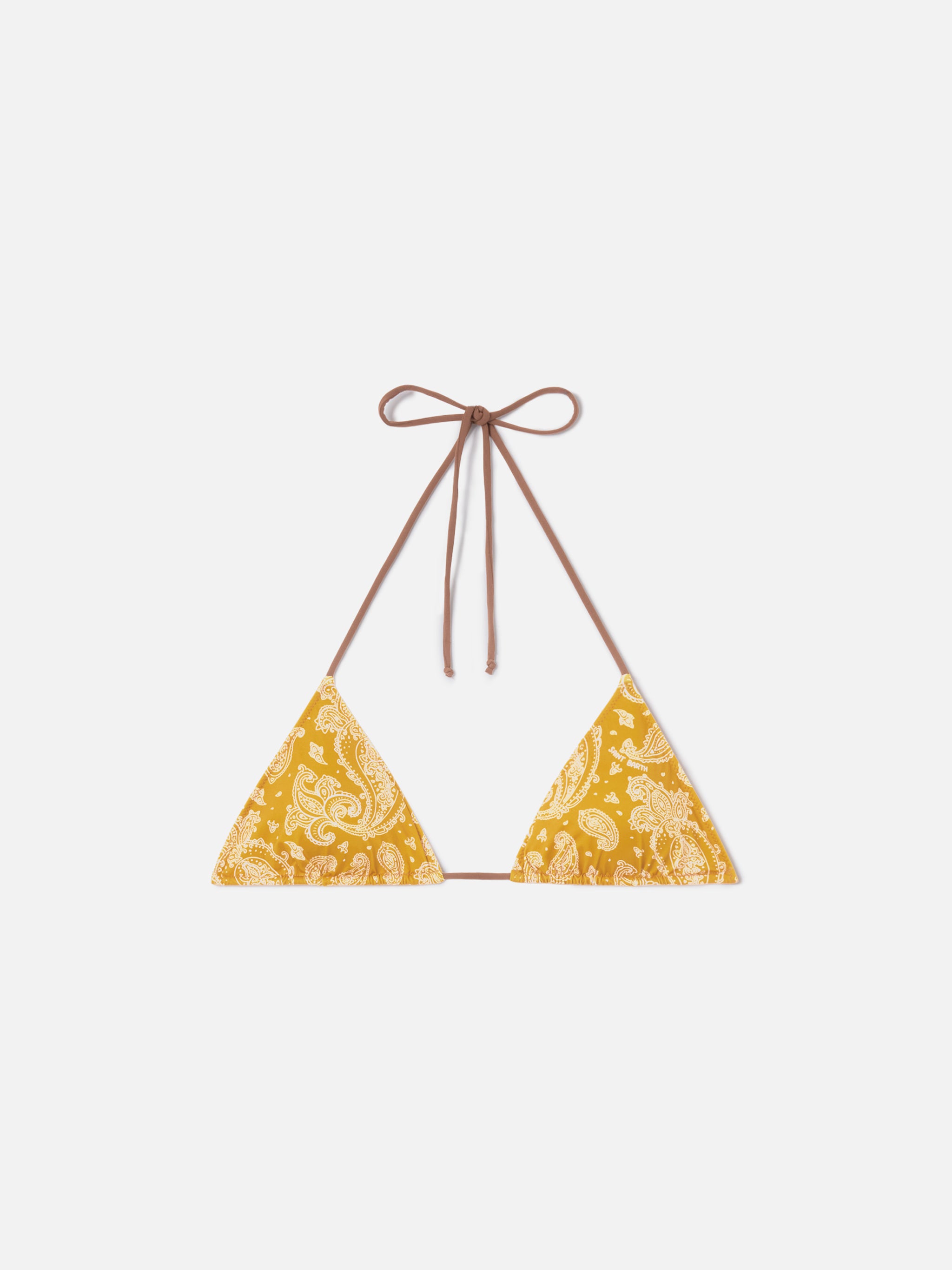 mc2-saint-barth-top-bikini-leah-triangolo-con-fantasia-paisley-ocra image 1