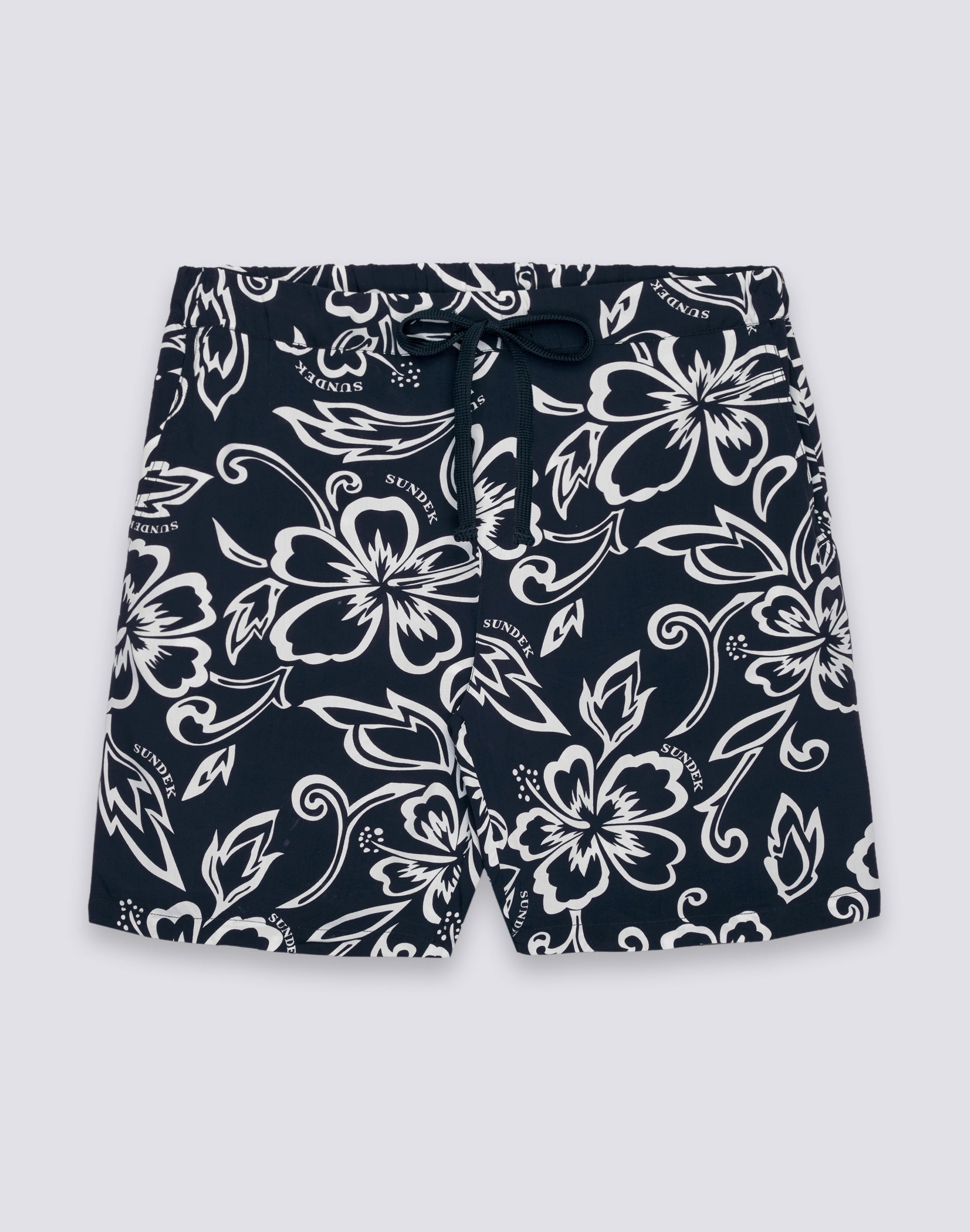 sundek-walkshort-uomo-stampato-viscosa-popline-vita-elastica image 1