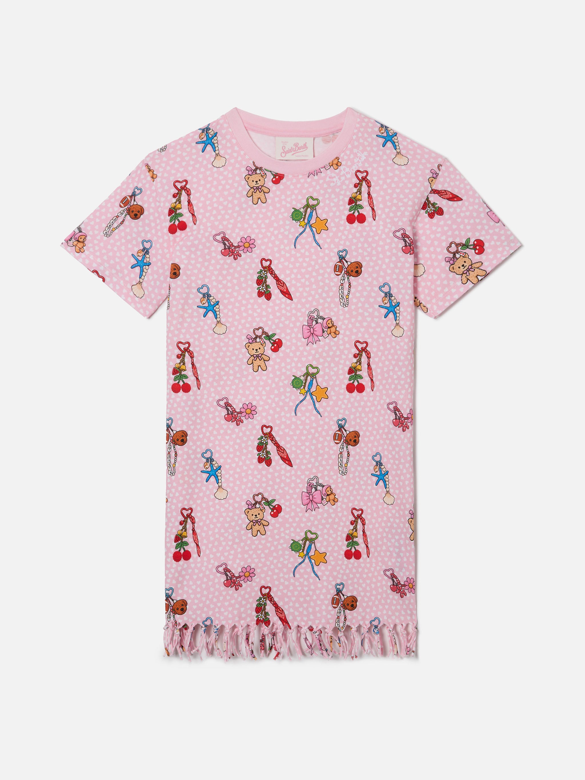 mc2-saint-barth-abito-abbey-bambina-cotone-organico-rosa-cuori image 1