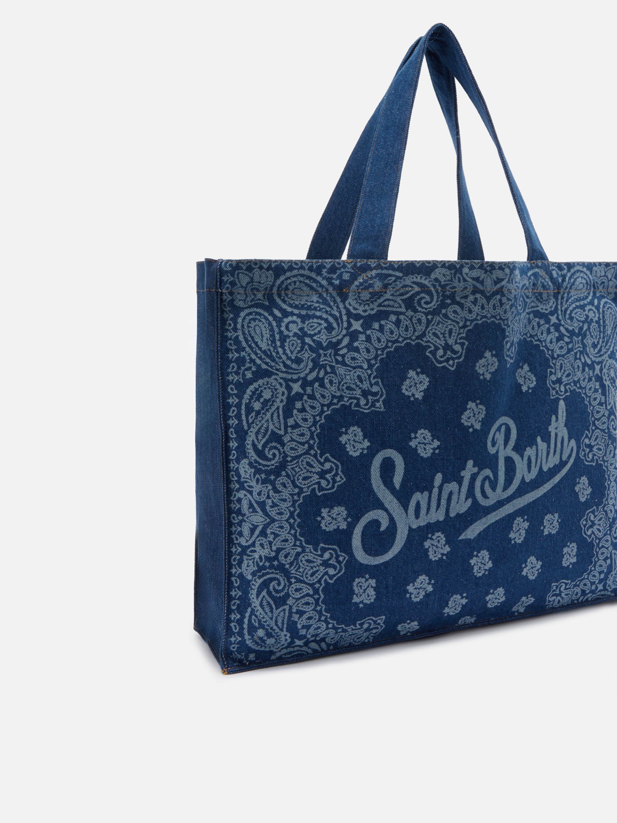 mc2-saint-barth-borsa-essential-denim-bandana-blu-44x34x10-cm image 3