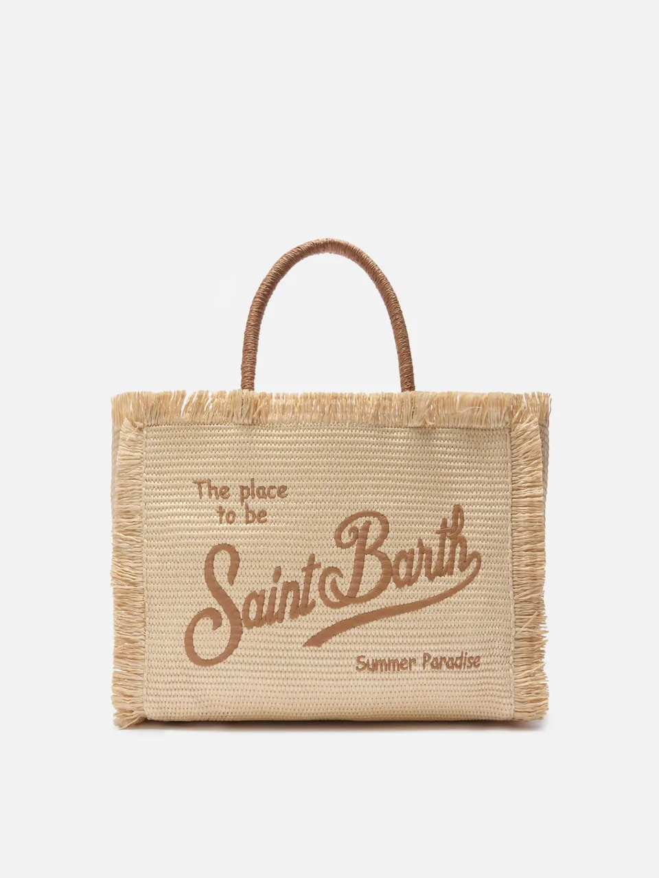 mc2-saint-barth-borsa-vanity-regular-effetto-paglia-beige-con-logo-ricamato image 1