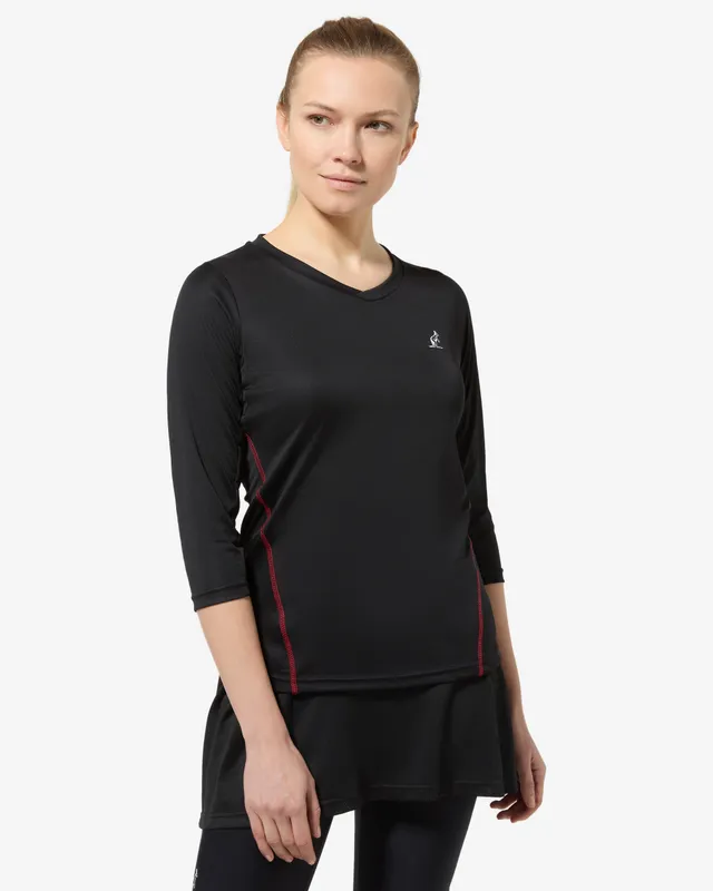 australian-court-3-4-t-shirt-nera-t-shirt-tennis-ace-scollo-v image 1