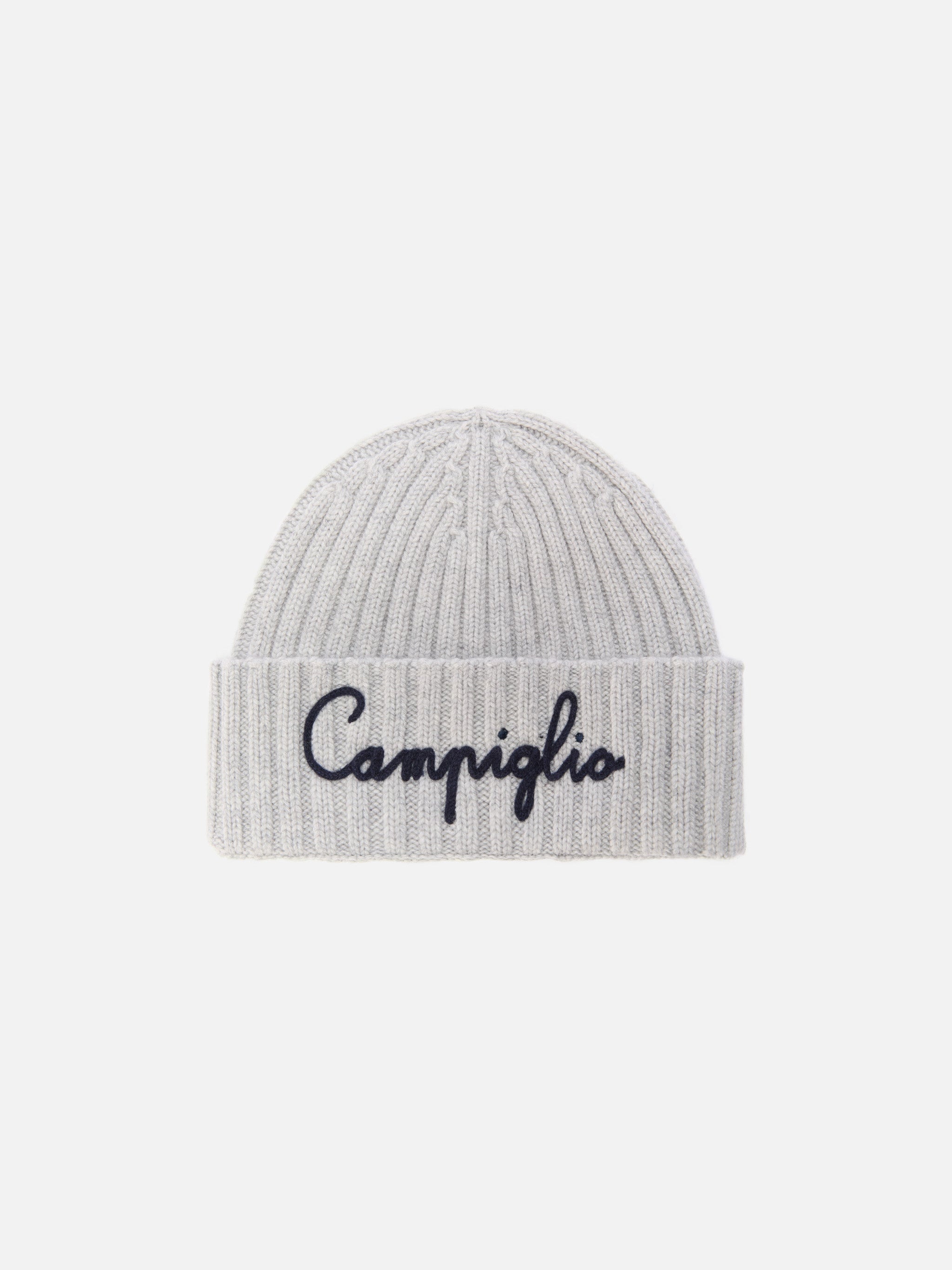 mc2-saint-barth-wengen-berretto-misto-cashmere-grigio-con-ricamo-campiglio image 1