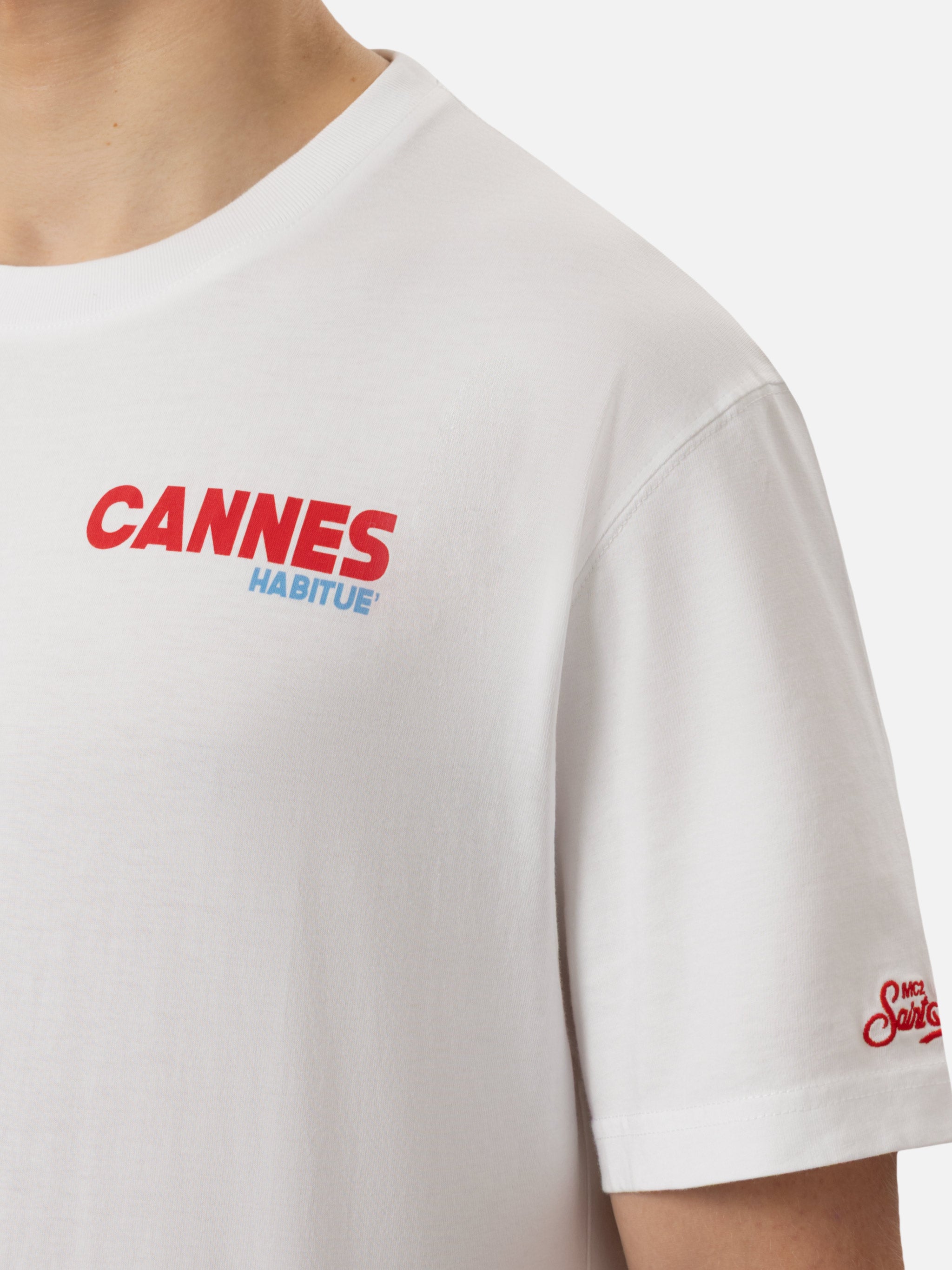 mc2-saint-barth-t-shirt-man-uomo-t-shirt-in-cotone-bianco-stampa-postcard-cannes image 2