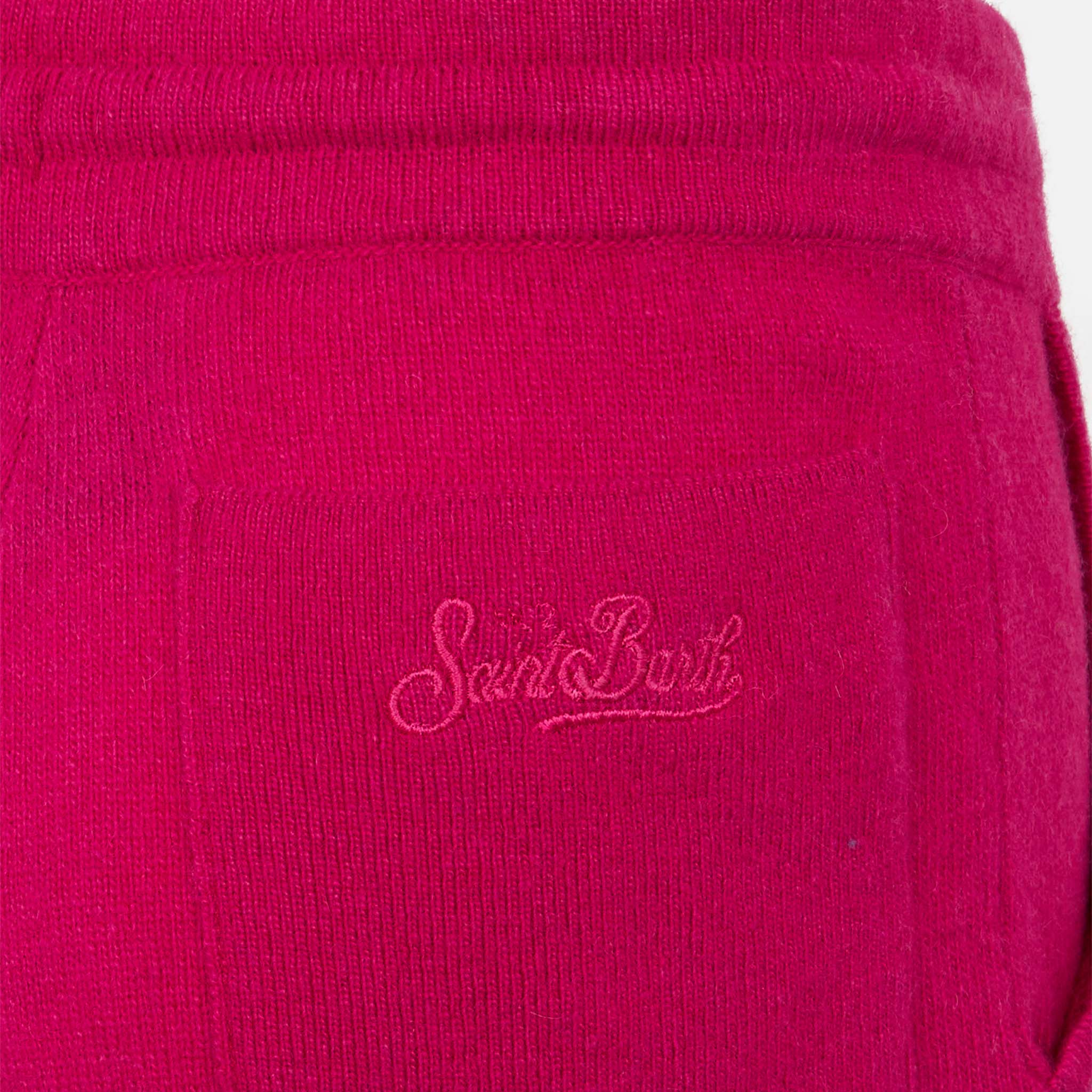 mc2-saint-barth-pantaloni-jogger-in-maglia-fucsia-da-bambina image 3