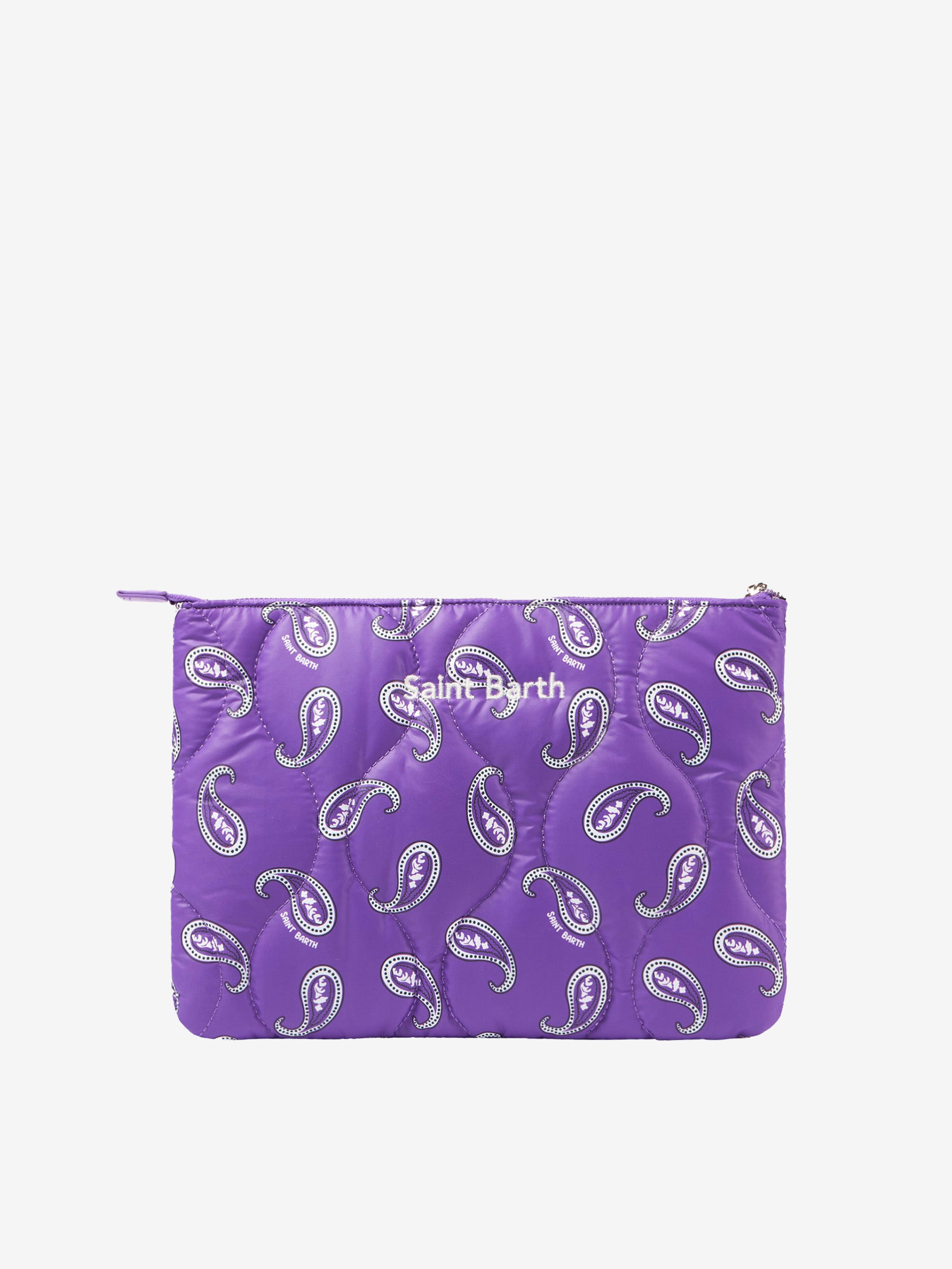 pochette-imbottita-mc2-saint-barth-con-stampa-paisley-viola image 3