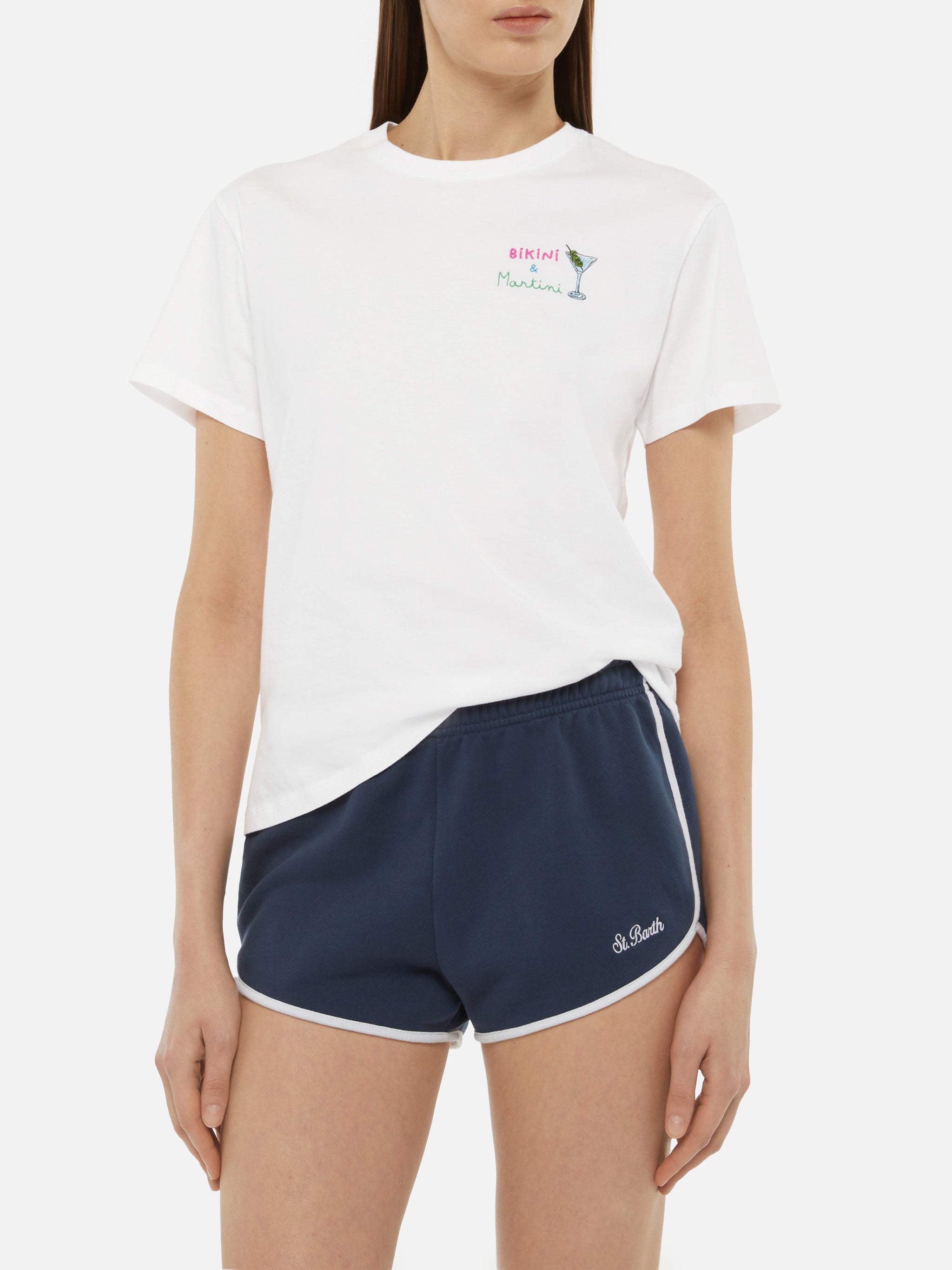 mc2-saint-barth-emilie-t-shirt-donna-cotone-bianca-bikini-martini image 3