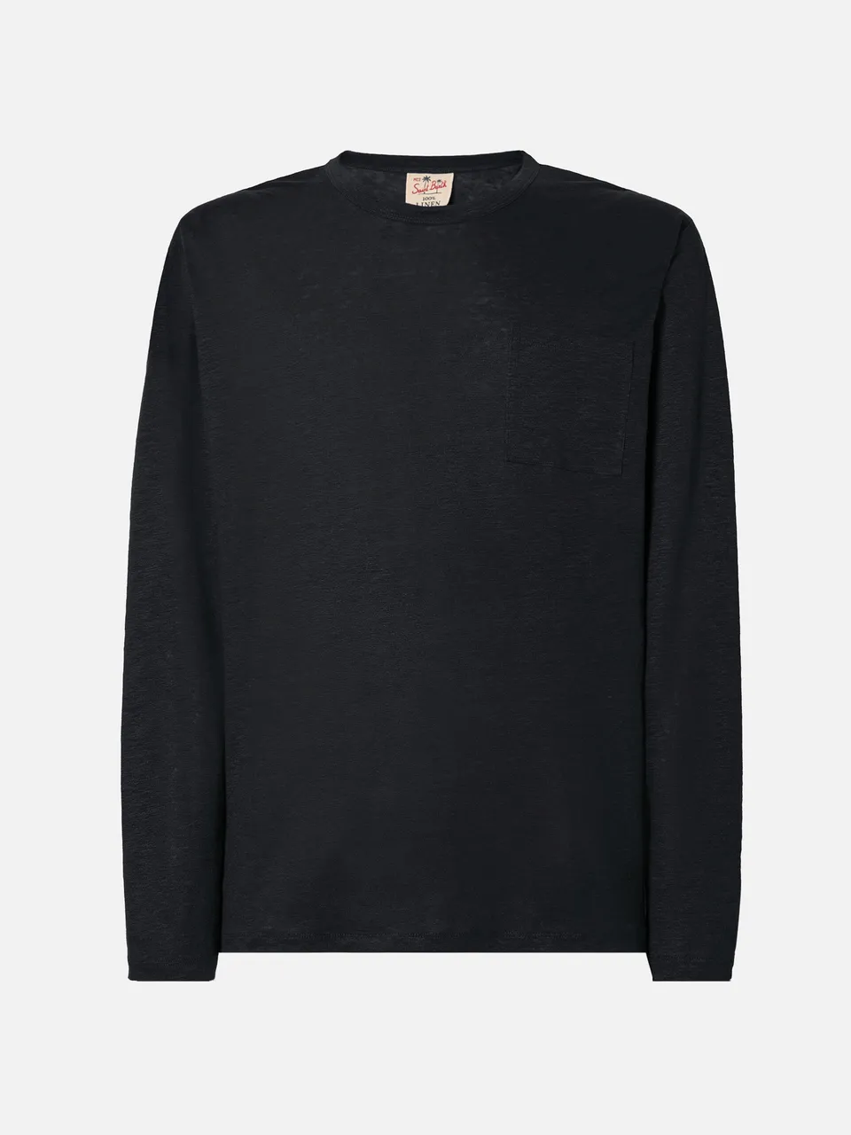 mc2-saint-barth-ecstasea-t-shirt-uomo-in-lino-nero image 1