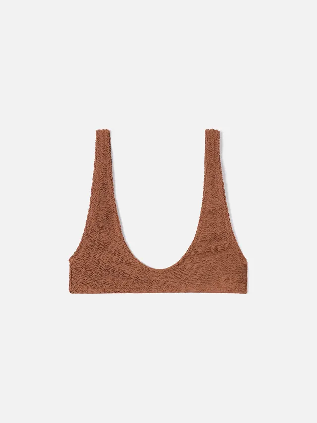 mc2-saint-barth-top-bikini-pamy-bralette-donna-marrone-crinkle image 1